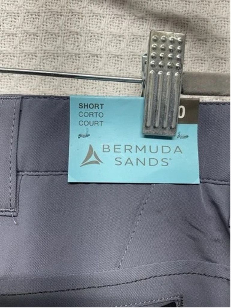 Other NWT Bermuda Sands Gray Polyester Bermuda Golf Shorts Men 40 Size US 40 / EU 56 - 6 Thumbnail