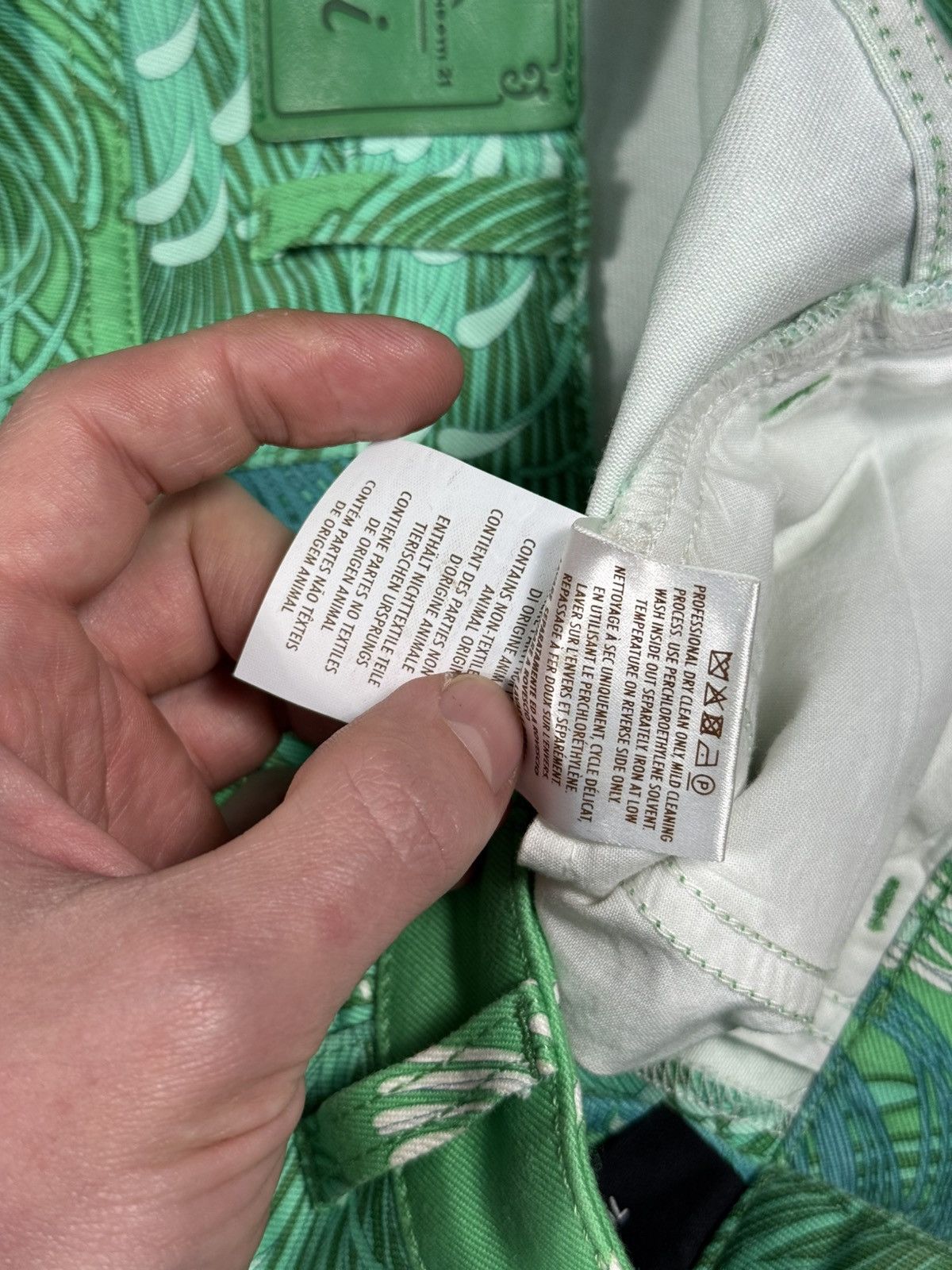 Gucci Gucci Green Floral Print Cotton Holiday Jeans Size 36 Rare Size 36" / US 14 / IT 50 - 9 Thumbnail