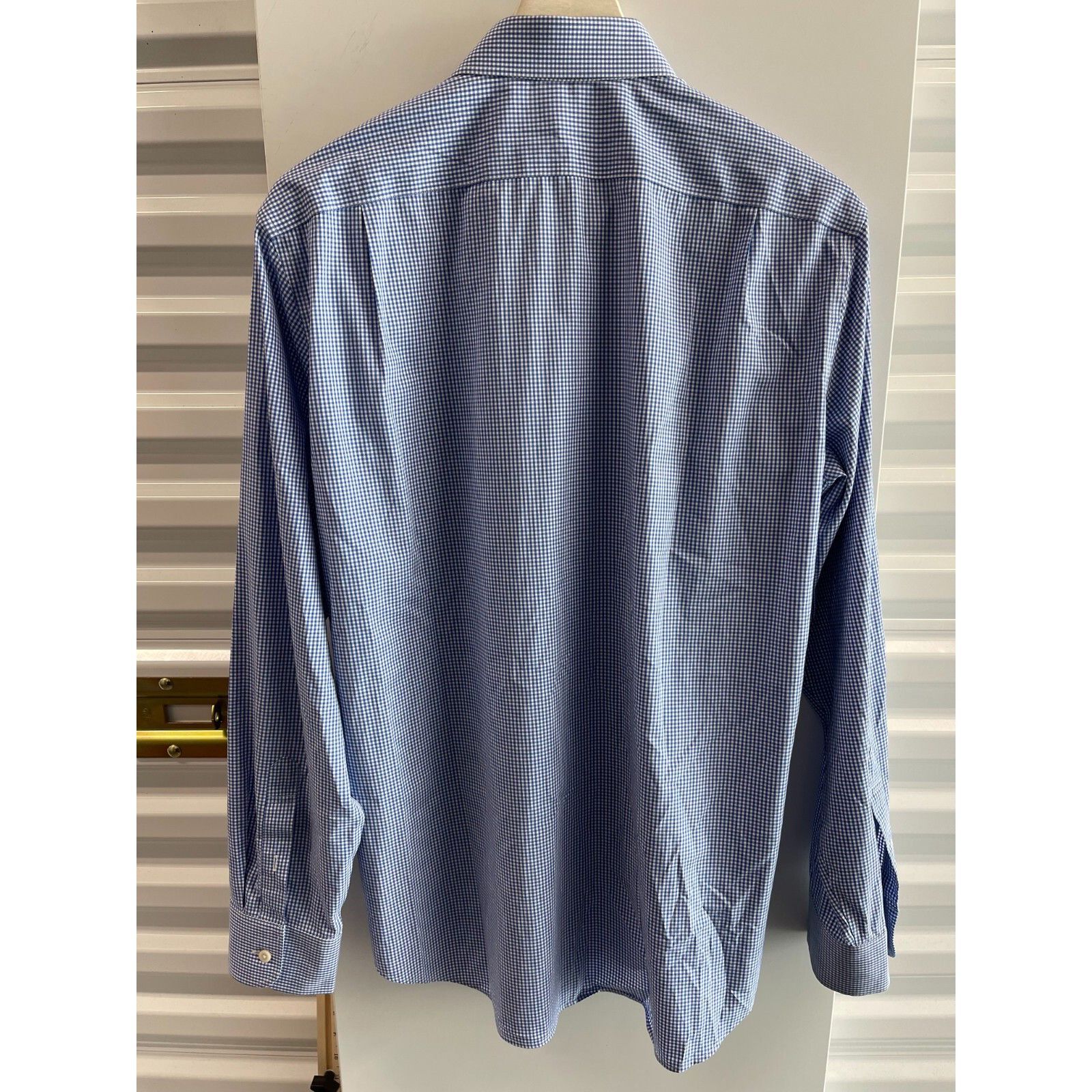 J.Crew J CREW FLEX WRINKLE FREE BUTTON UP GINGHAM SHIRT BLUE SZ LAR Size US L / EU 52-54 / 3 - 5 Thumbnail