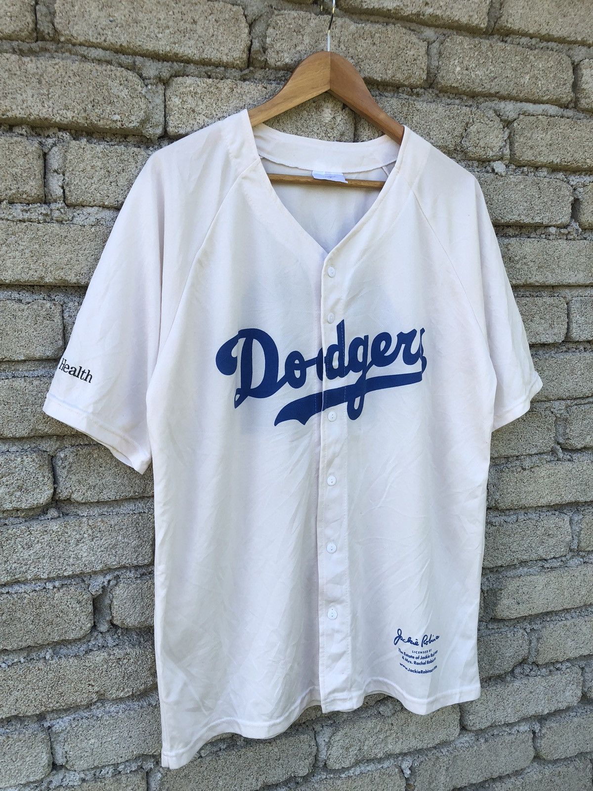 MLB × Vintage Vintage MLB Dodgers 42 Licensed by Jackie Robinson Jersey Size US XL / EU 56 / 4 - 3 Thumbnail