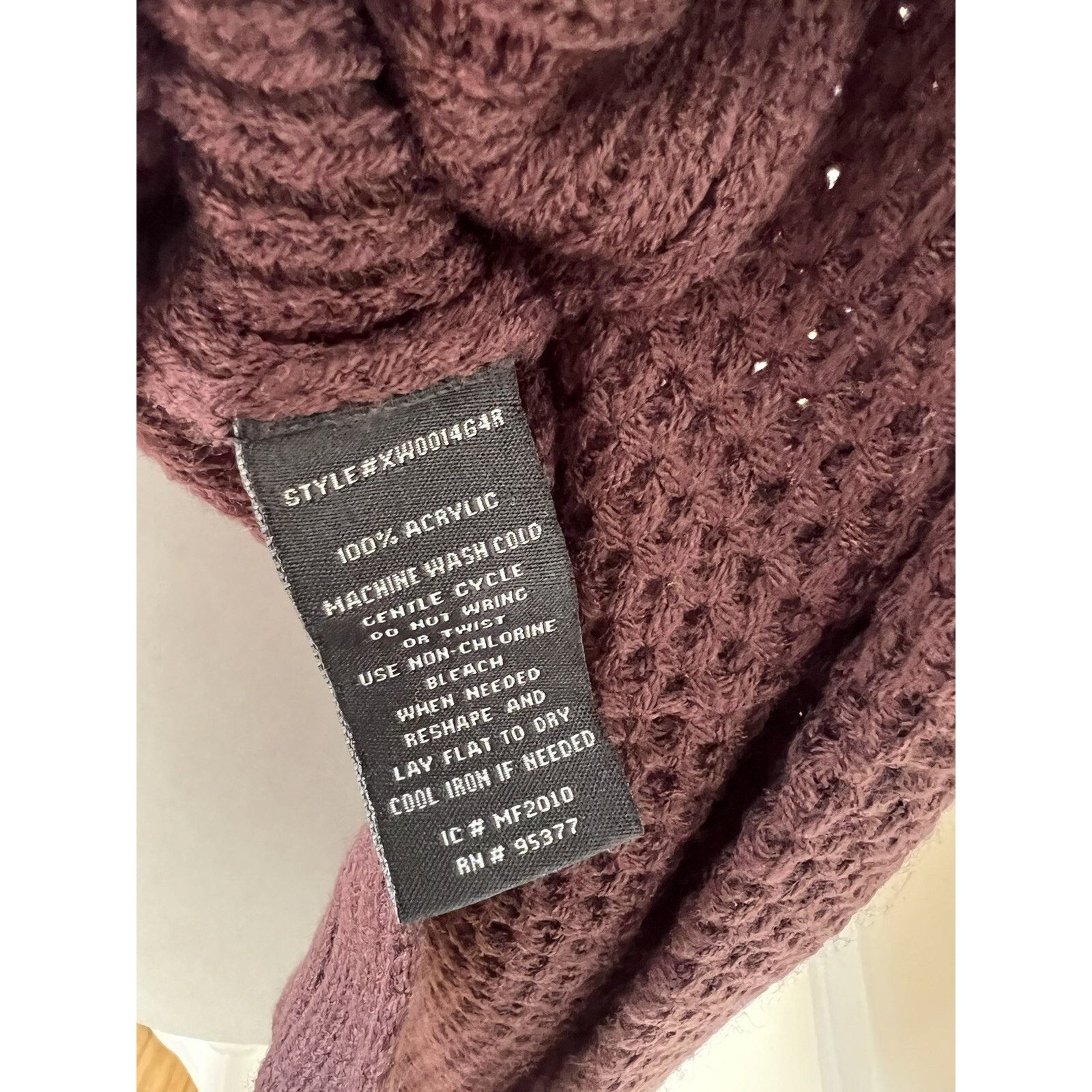 Sanctuary Sanctuary women burgundy sweater knitted warm Size M A003024 Size M / US 6-8 / IT 42-44 - 7 Thumbnail
