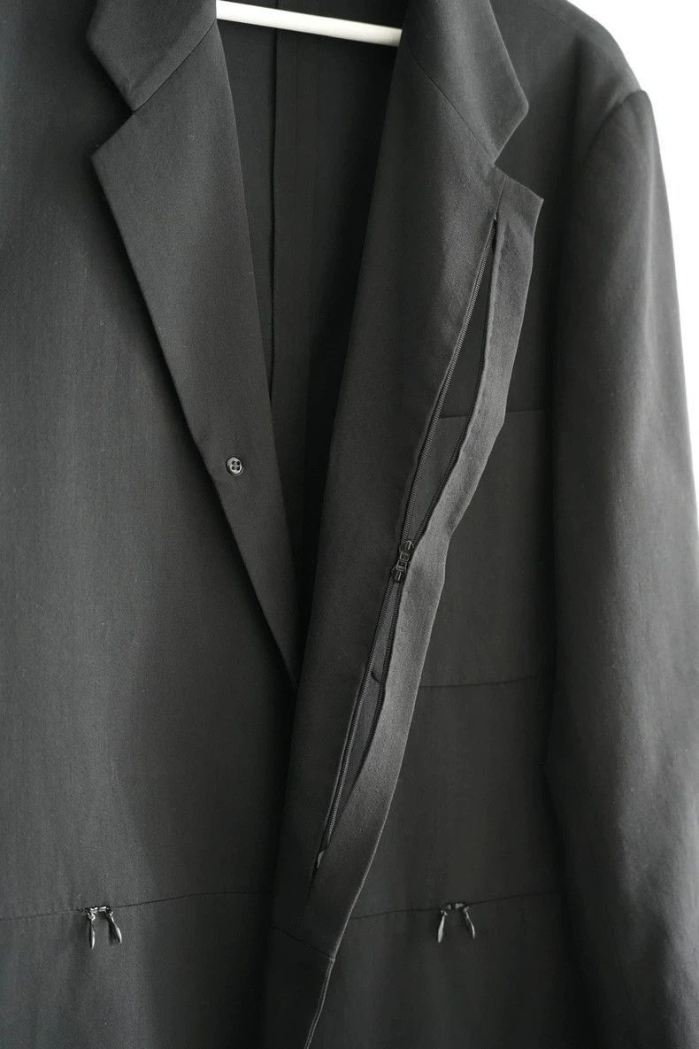Yohji Yamamoto Yohji Yamamoto Yohji Yamamoto Black Zippered Suit Jacket Size US S / EU 44-46 / 1 - 5 Thumbnail