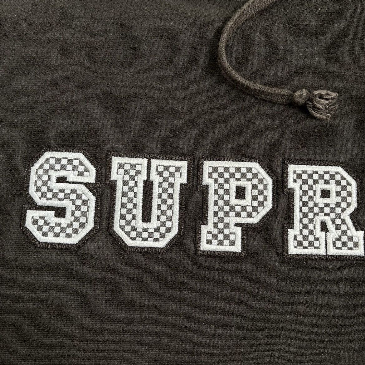 Supreme Supreme Checker Collegiate Logo Hoodie Size US XL / EU 56 / 4 - 3 Thumbnail