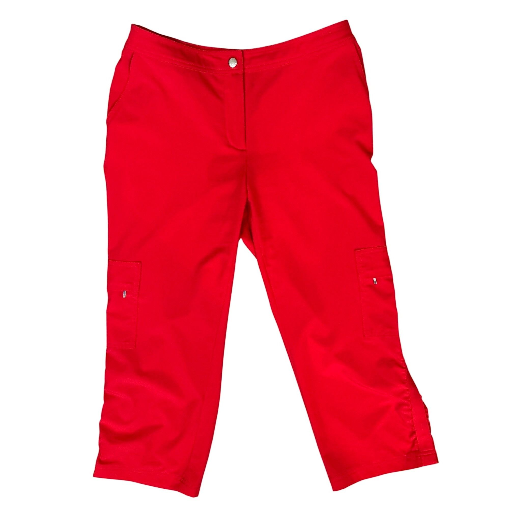Chicos Chicos Zenergy Red Luxury Soft Stretch Capris Zipper Cargo P Size 25" / US 0 / IT 36 - 11 Thumbnail