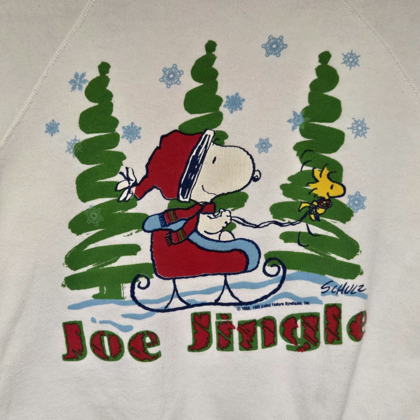 Vintage VINTAGE Snoopy and Friends Sweatshirt Charlie Brown Christmas Schultz Large Size US L / EU 52-54 / 3 - 3 Thumbnail