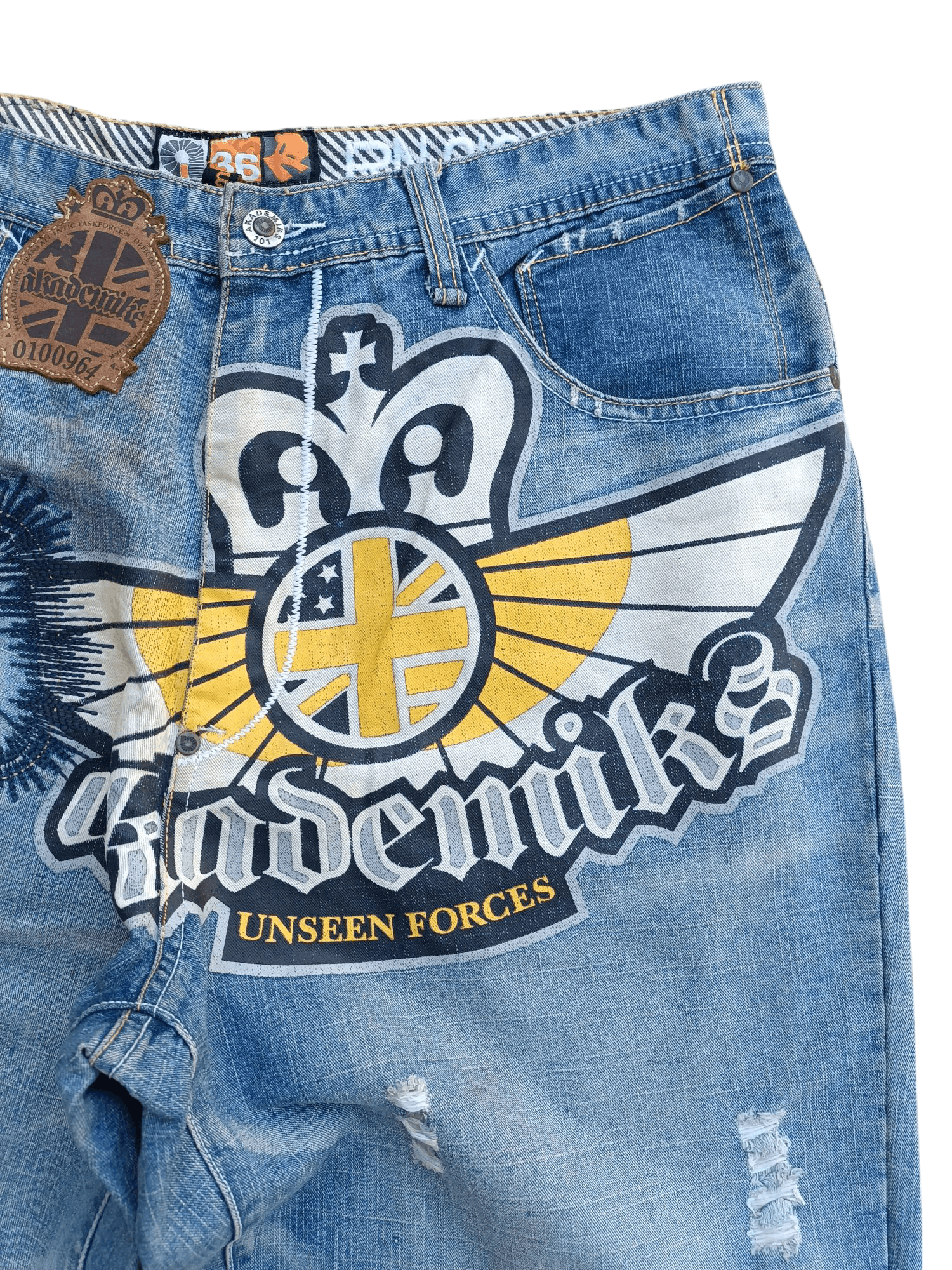 Akademiks Vintage Akademiks Loose Baggy Straight Leg Big Logo Jeans Size US 32 / EU 48 - 6 Thumbnail