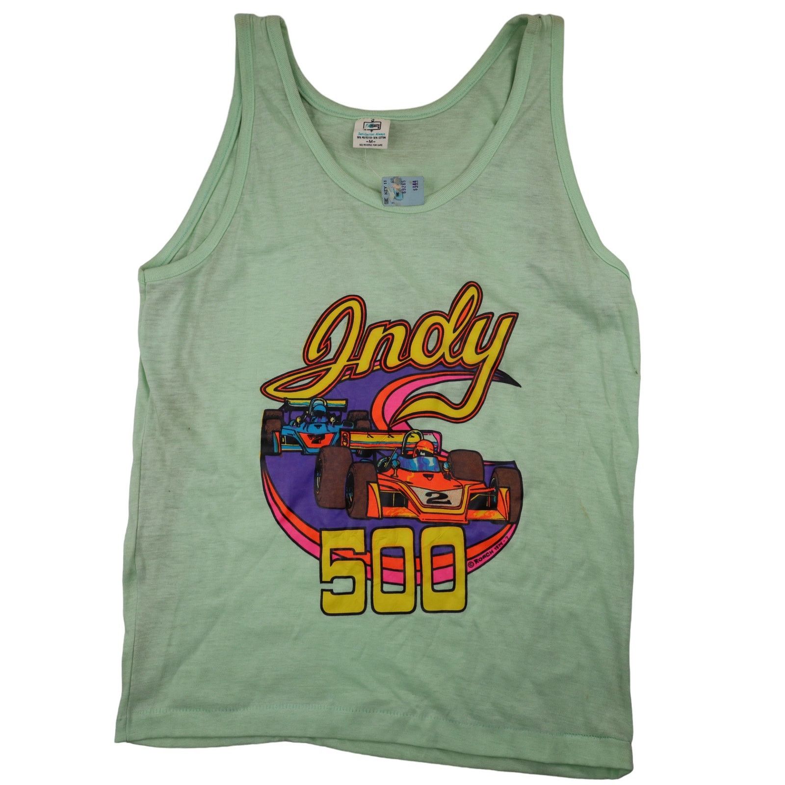 Vintage Vintage Nwt 70s Kmart Indy 500 Graphic Tank Top Size US M / EU 48-50 / 2 - 1 Thumbnail