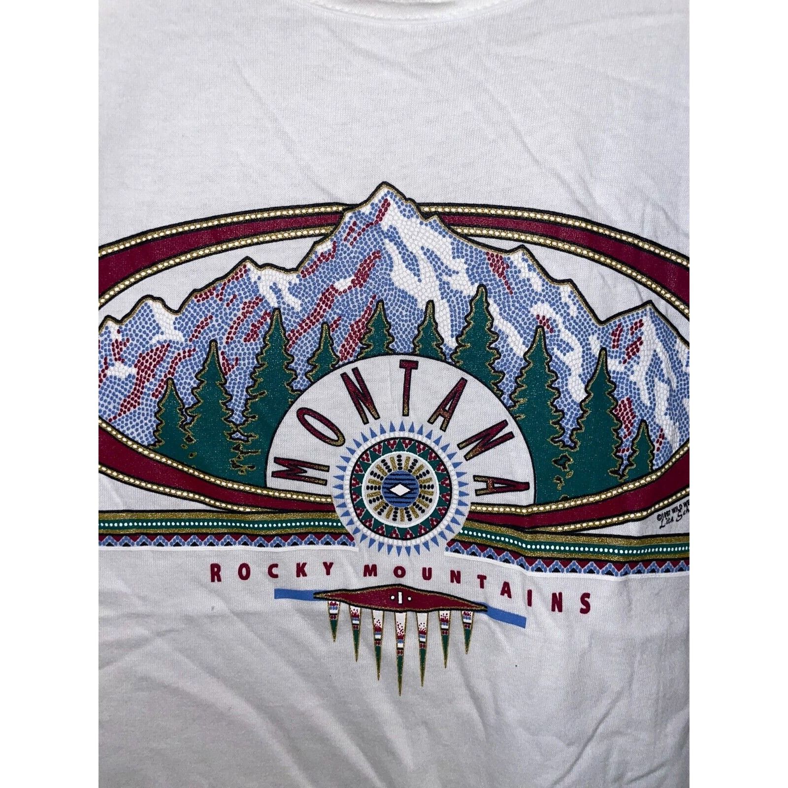 Vintage Vintage Montana Rocky Mountains Tank Shirt White VTG 1997 L Size US L / EU 52-54 / 3 - 2 Thumbnail