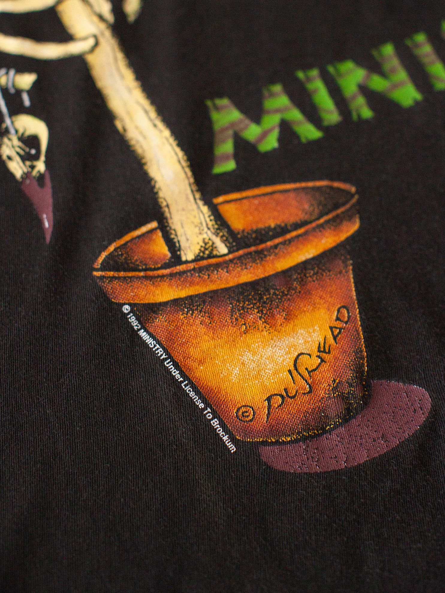Band Tees Vintage 1992 Ministry "Scarecrow" Pushead Metal Band T-Shirt Size US L / EU 52-54 / 3 - 5 Thumbnail