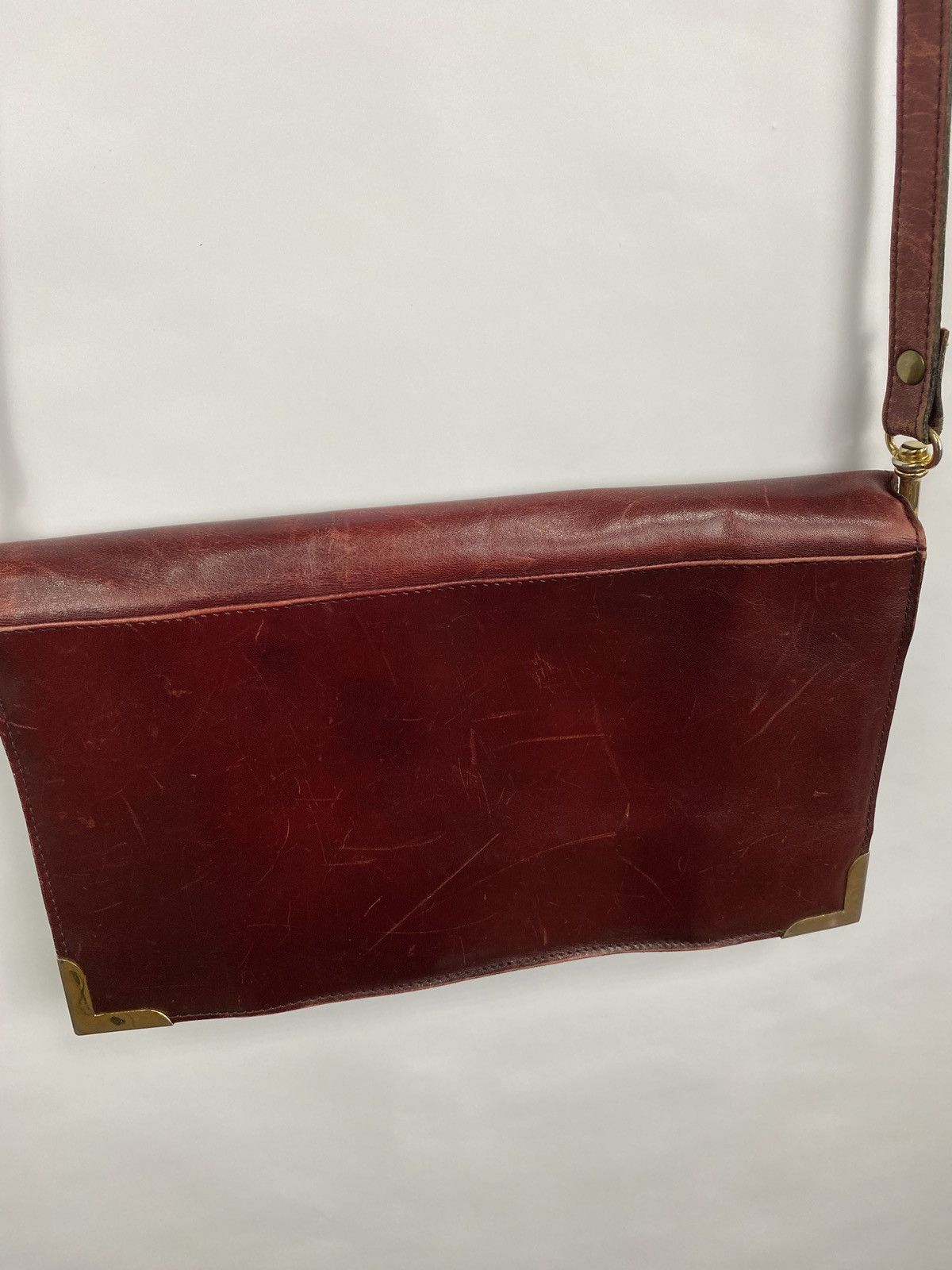 Gucci 🇮🇹 Vintage 1980 Gucci Leather Bag Rare Retro Hype Y2K Size ONE SIZE - 14 Thumbnail