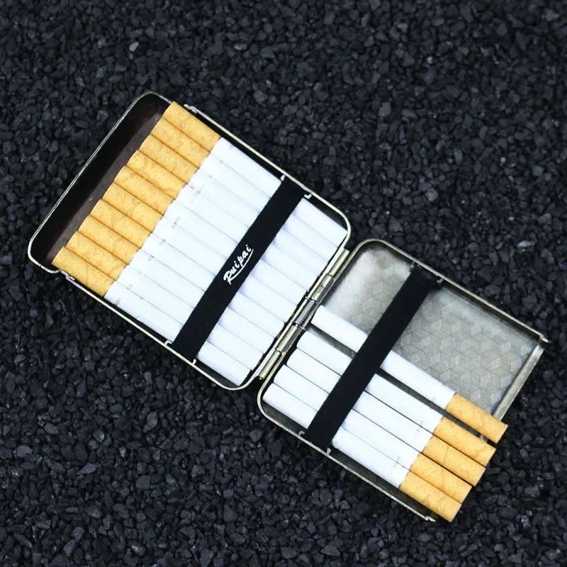 Other Cigarette Box Storage Case Portable Retro Bronze Gift Size ONE SIZE - 6 Thumbnail