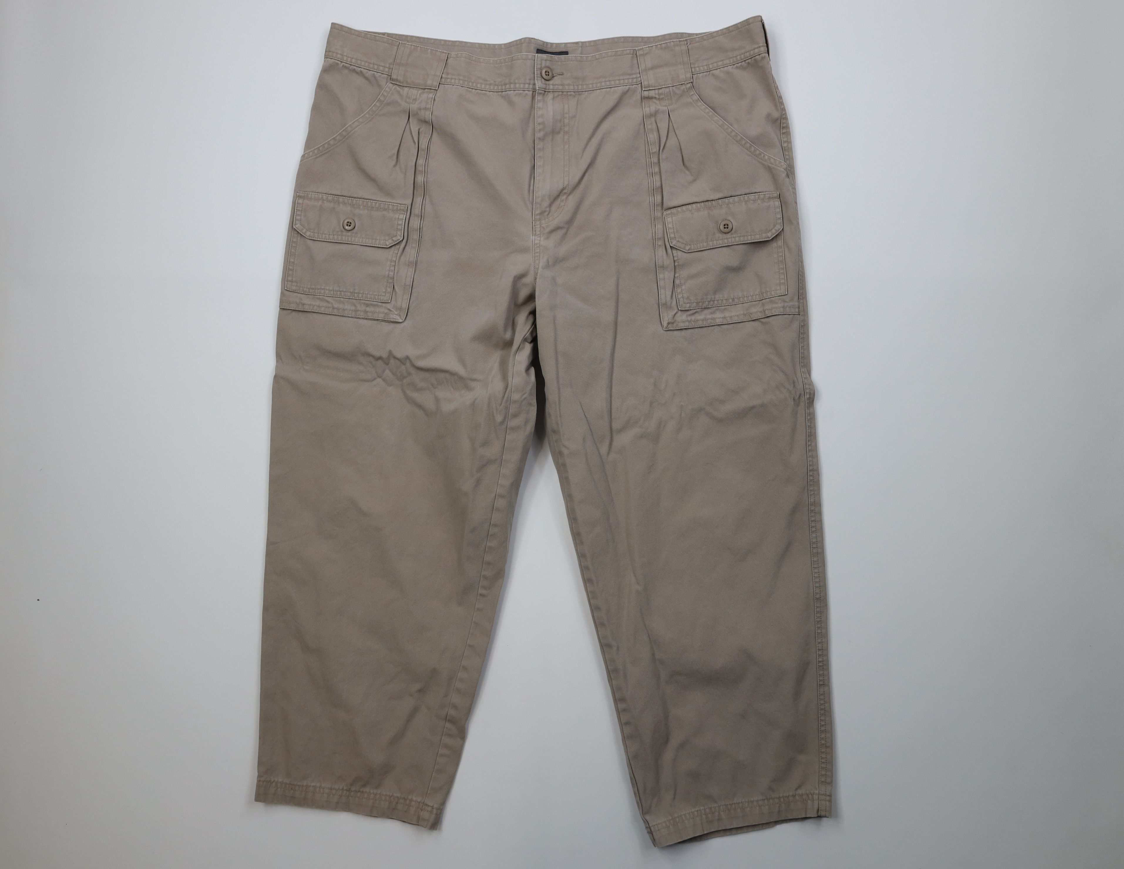 Cabelas Vintage Y2K Cabelas Relaxed Fit Wide Leg Cargo Pants Beige Size US 44 / EU 60 - 1 Thumbnail