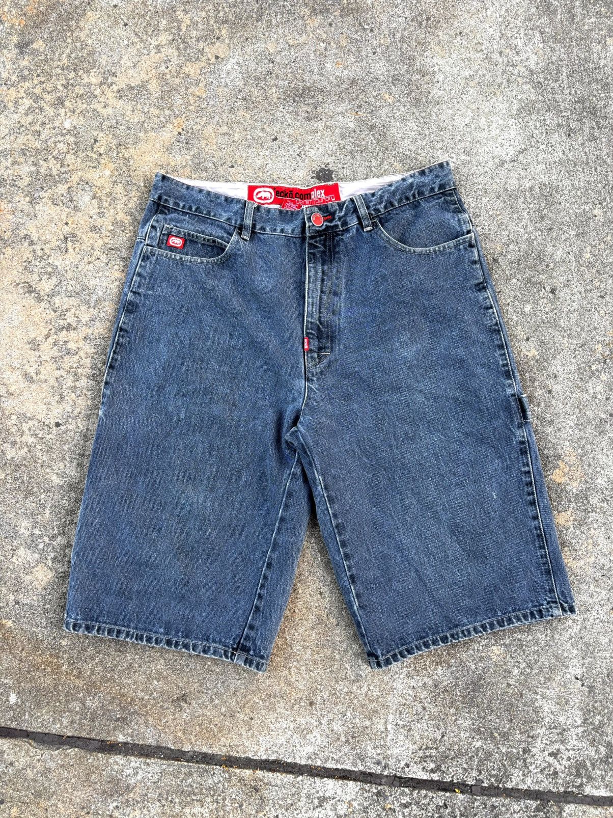 Ecko Unltd. Vintage ECKO Skateboard Shorts JEANS Size US 35 - 4 Thumbnail