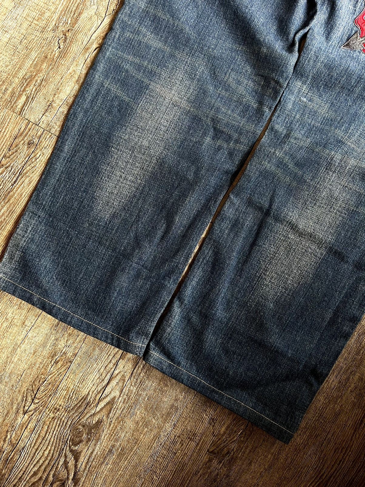 Y2K BAGGY PANTS COOL DRIVE STRIKER EMBROIDERY VINTAGE