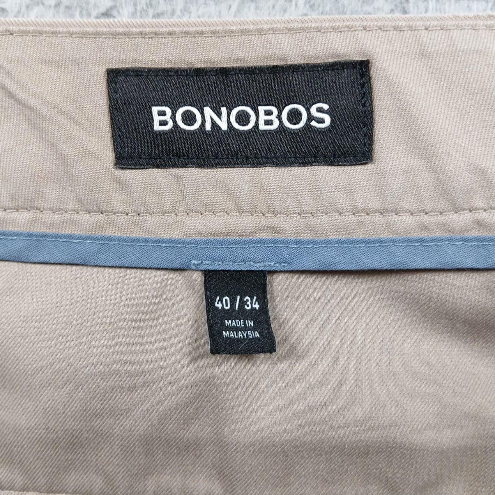Bonobos Bonobos Chino Pants Men's 40x34 Tan Khaki Athletic Fit Stretch Cotton Slacks Size US 40 / EU 56 - 5 Thumbnail