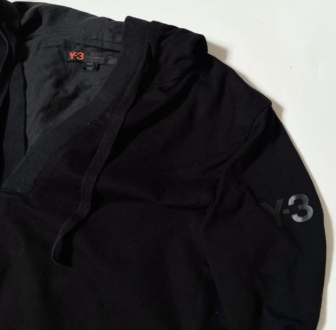 Yohji Yamamoto TAX FREE 🇺🇸 Yohji yamamoto y-3 v-neck logo hoodie Size US M / EU 48-50 / 2 - 2 Thumbnail