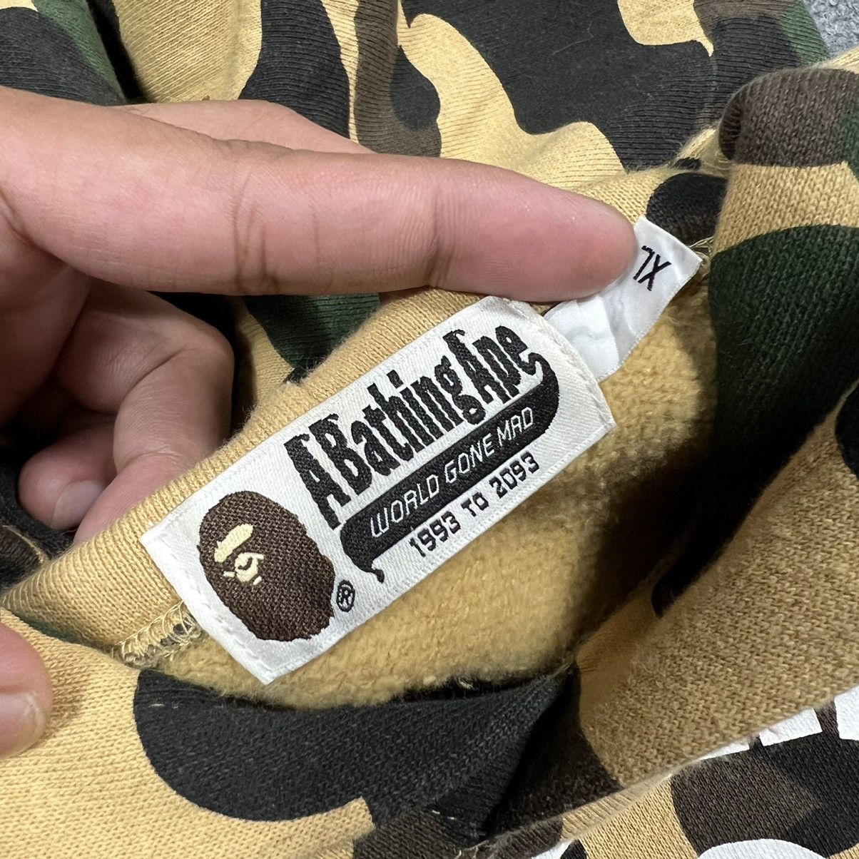 Bape × Nigo OG BAPE NIGO 1st YELLOW CAMO COLLEGE PULLOVER HOODIE Size US XL / EU 56 / 4 - 6 Thumbnail