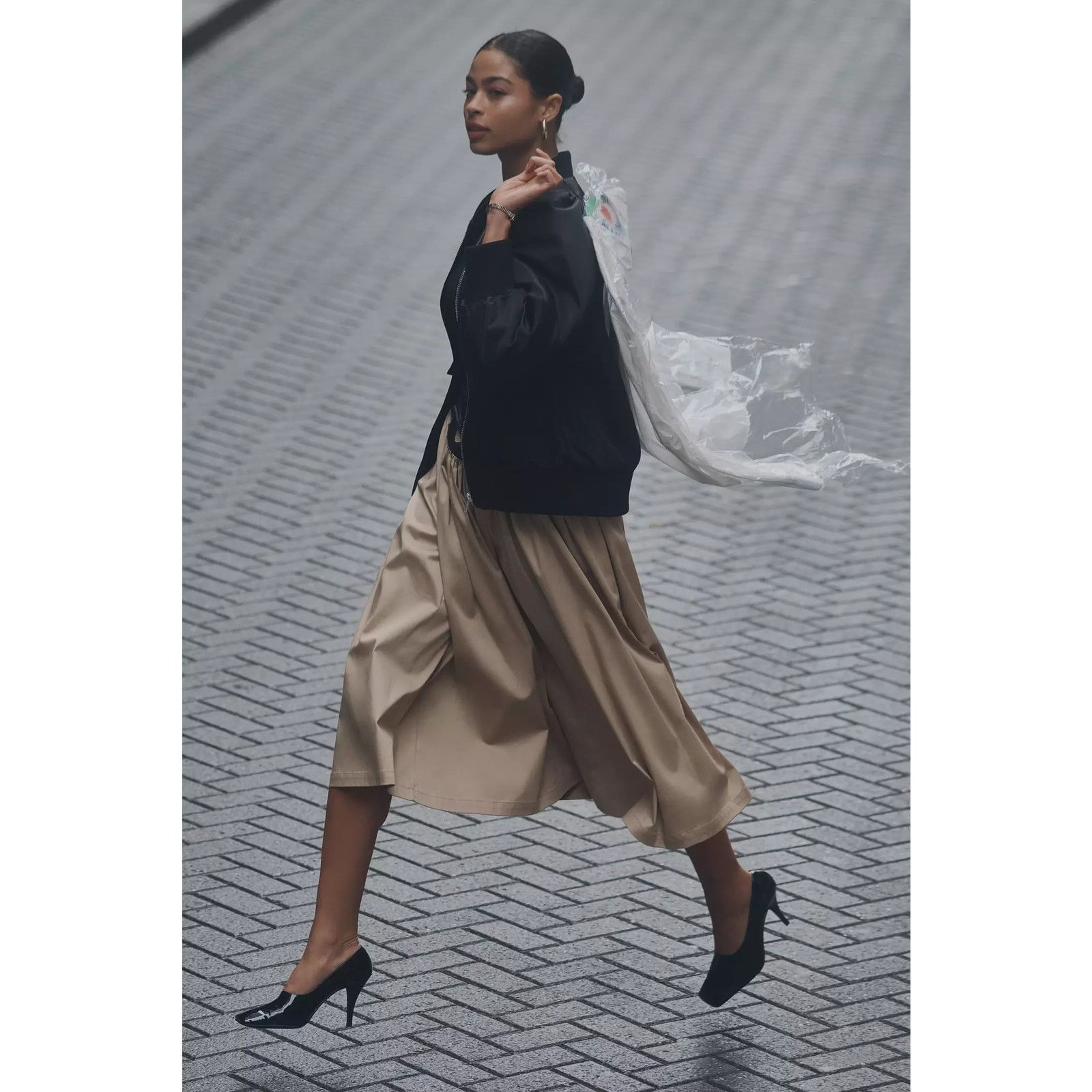 Anthropologie New Avec Les Filles Oversized Bomber Jacket $178 Medium Size M / US 6-8 / IT 42-44 - 2 Thumbnail