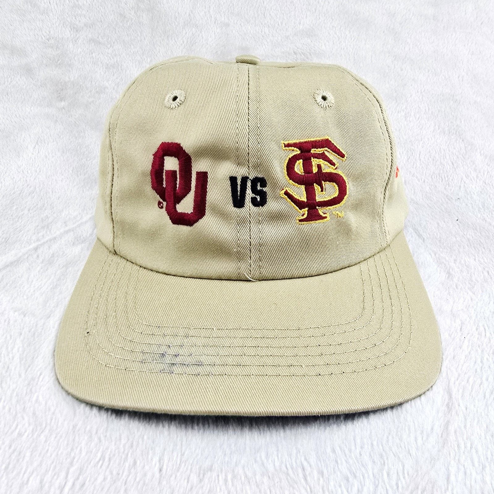 The Game Vintage Orange Bowl 2001 National Championship OU vs FSU Hat Size ONE SIZE - 1 Thumbnail