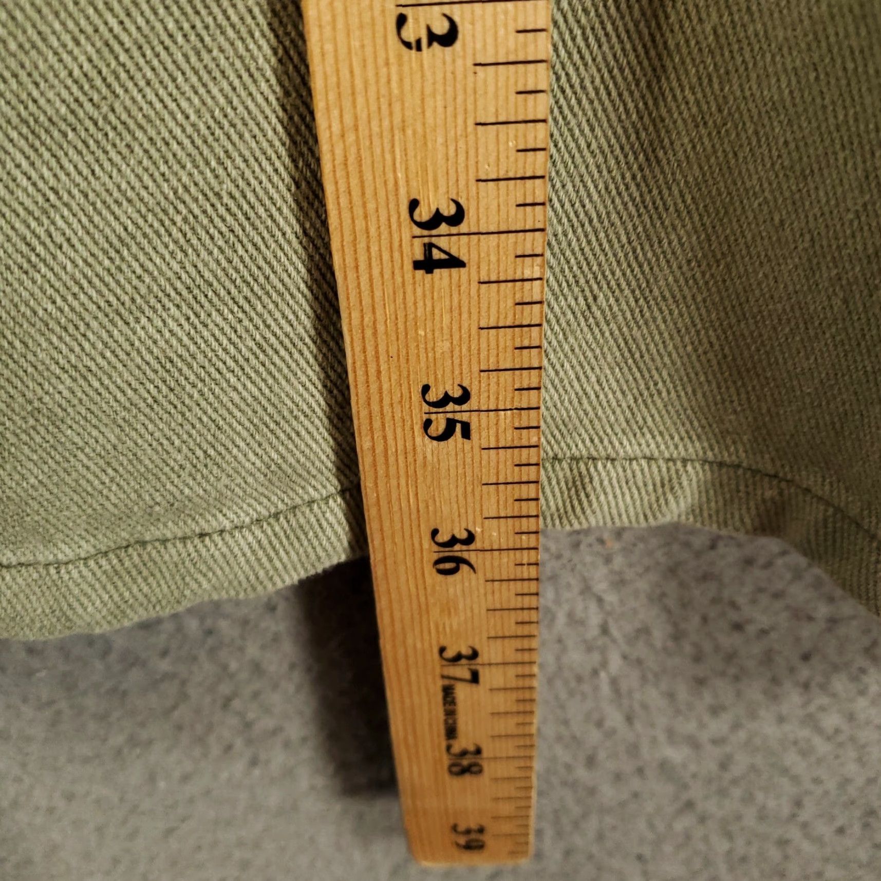 Vintage Womens Denim Dress Size Large The Refinery Short Sleeve Button Up Collared 90s Classic Mini Green Denim Dress Size L / US 10 / IT 46 - 3 Thumbnail
