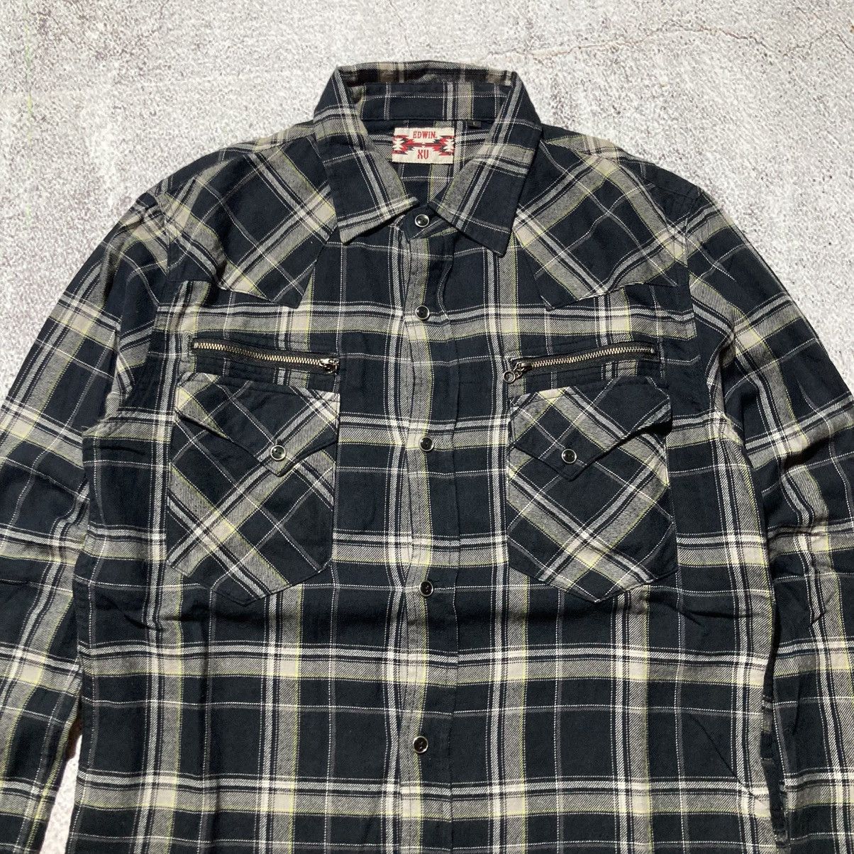 Edwin 2000s Edwin Japan Western Cowboy Button Up Shirt Black Size US L / EU 52-54 / 3 - 2 Thumbnail