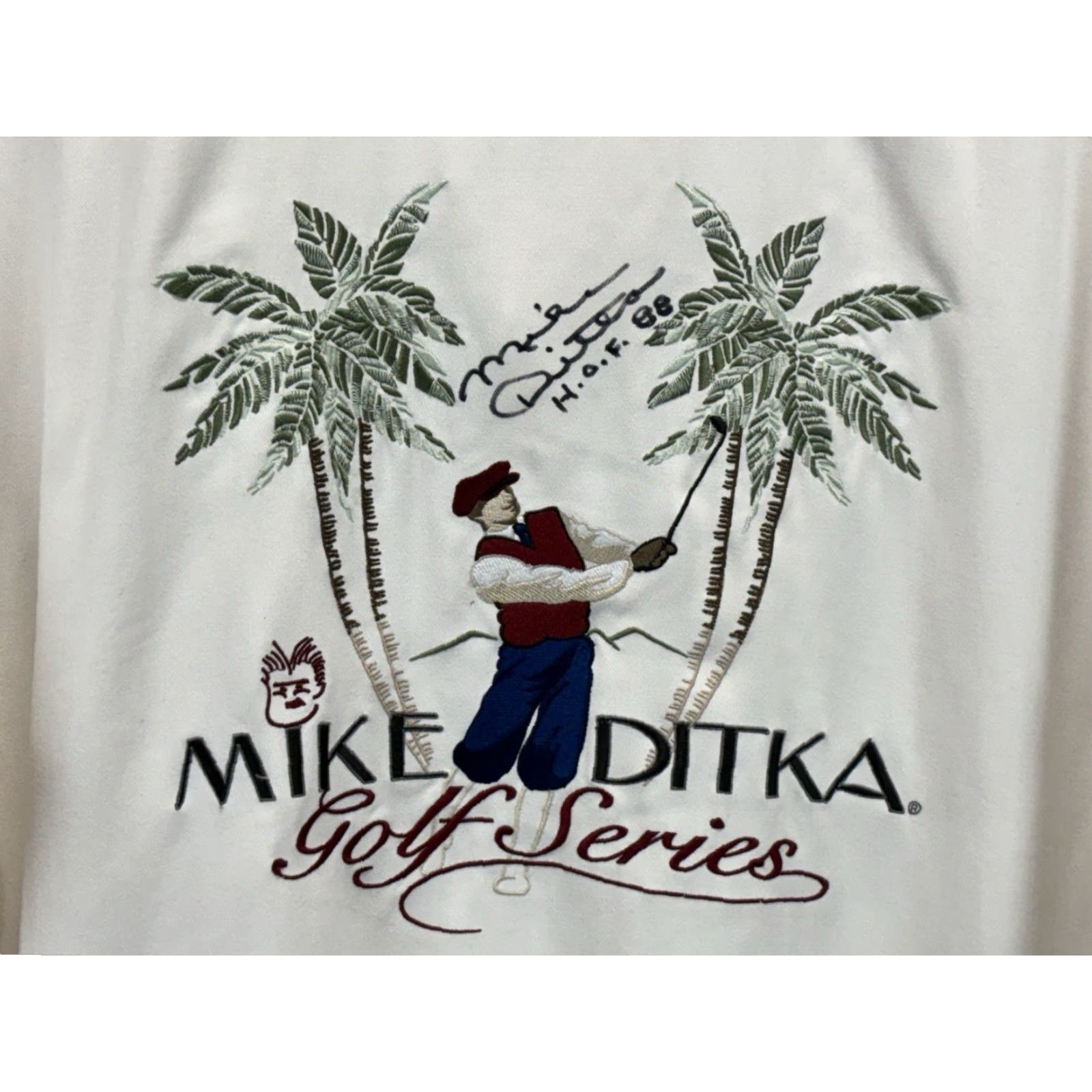 Vintage VINTAGE Mike Ditka Shirt Golf Series 100% Silk Men’s L Ivory Embroidered ’88 Men’s L Shirts Men’s L Ivory Embroidered Signed ‘88 Golf Hat? Size US L / EU 52-54 / 3 - 2 Thumbnail