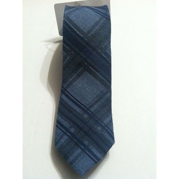 Calvin Klein CALVIN KLEIN MENS NEW BLUE 61%VISCOSE 39%SILK TIE WIDTH:2" Size ONE SIZE - 1 Thumbnail