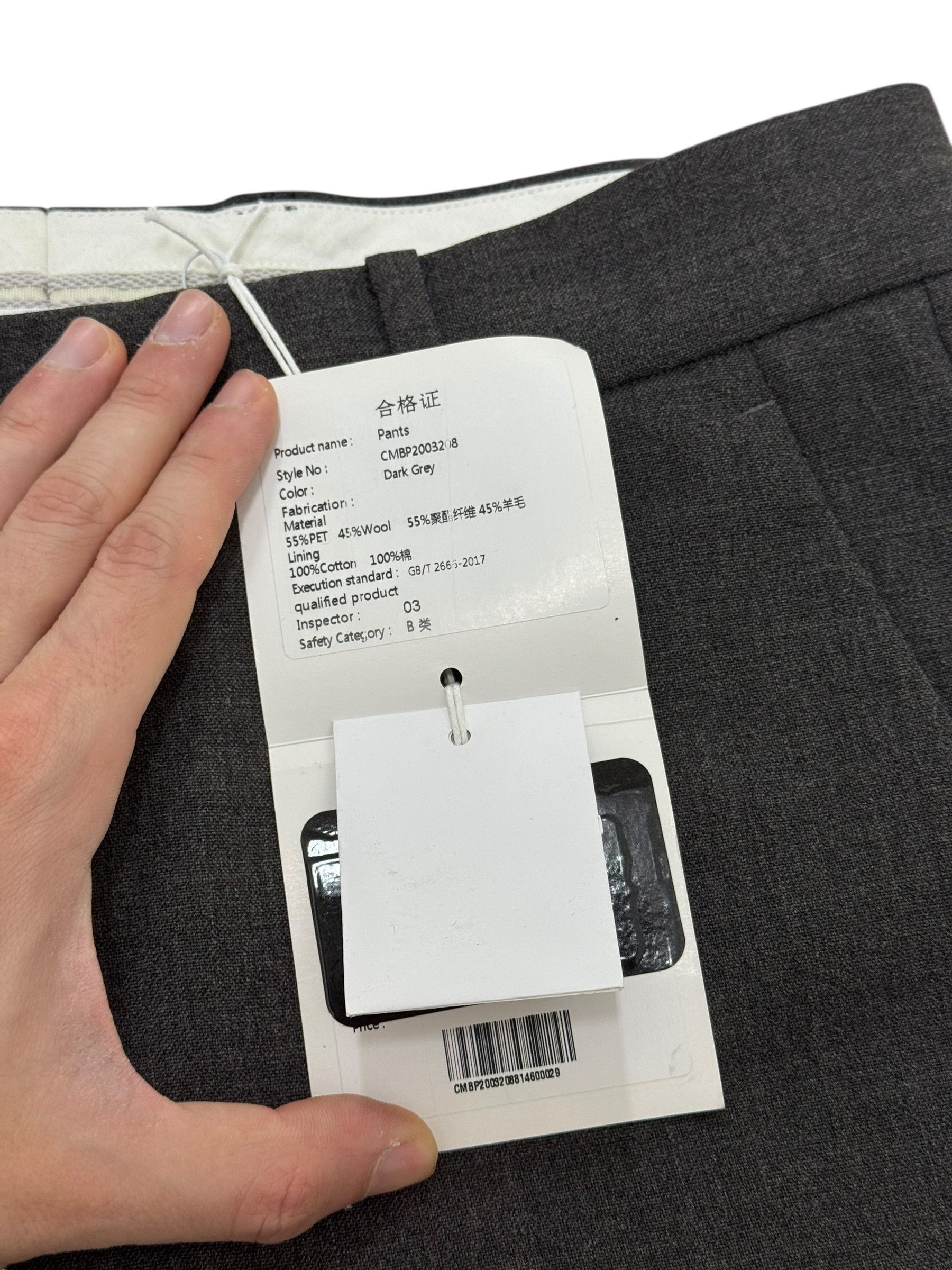 Other Cornerstone Homme By Sun Yun Grey Mens Trousers Size US 30 / EU 46 - 5 Thumbnail