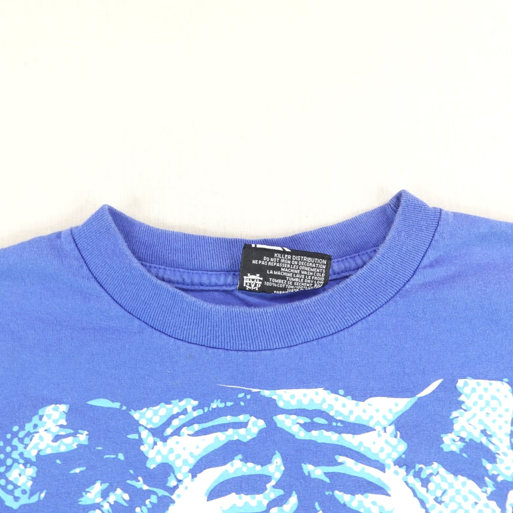 Vintage VINTAGE Famous Stars & Straps T-Shirt Mens Medium Blue Graphic Print 90s Outdoor Casual Size US M / EU 48-50 / 2 - 2 Thumbnail
