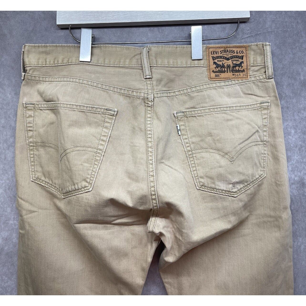Levi's MEN'S LEVI JEANS 505 36x30 Regular Fit Straight Leg Eco Ease Size US 36 / EU 52 - 1 Thumbnail