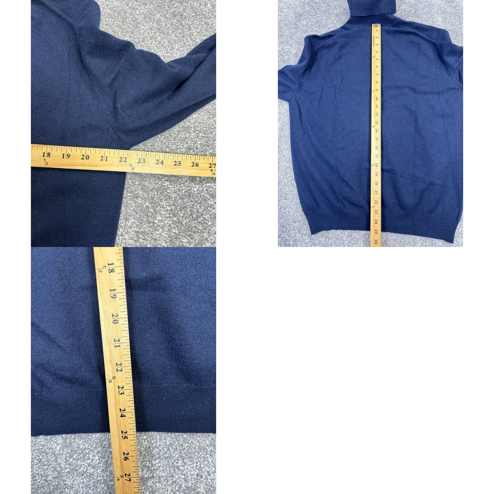 Vintage VINTAGE Drakes Sweater Mens Medium Blue Cashmere Knit Turtleneck Pullover Winter Fall Solid Size US M / EU 48-50 / 2 - 8 Thumbnail