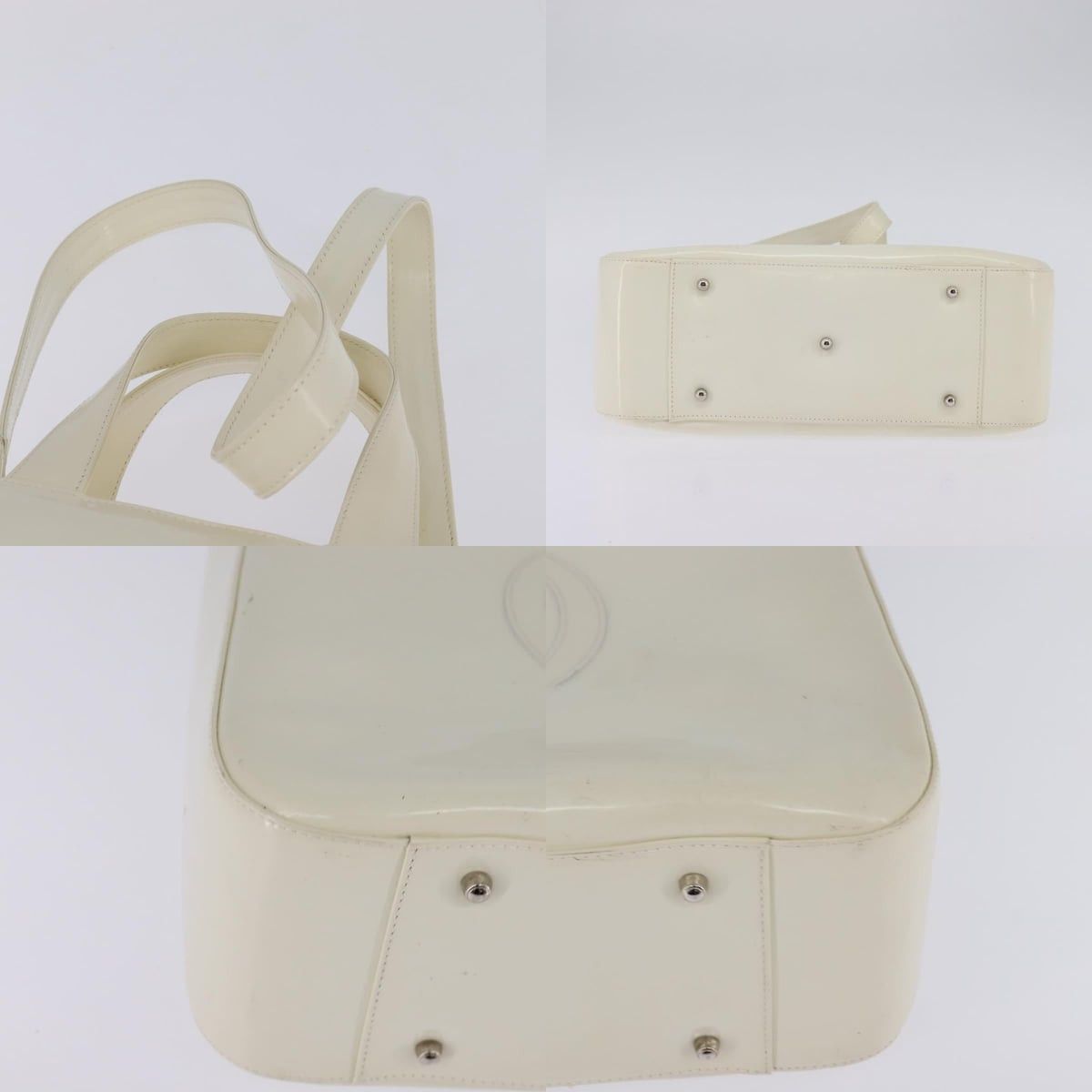 Gucci GUCCI Handbag Enamel White Silver 001 1013 001 1013 Size ONE SIZE - 10 Thumbnail