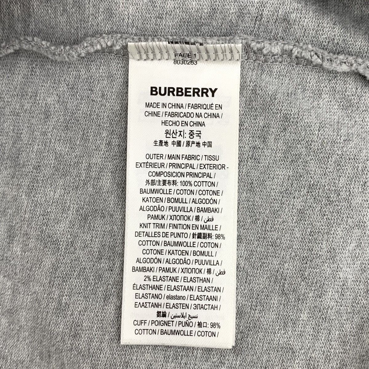 Burberry Burberry Spliced Long Sleeve Fake Two-piece Sweatshirt K26WX Size US S / EU 44-46 / 1 - 6 Thumbnail