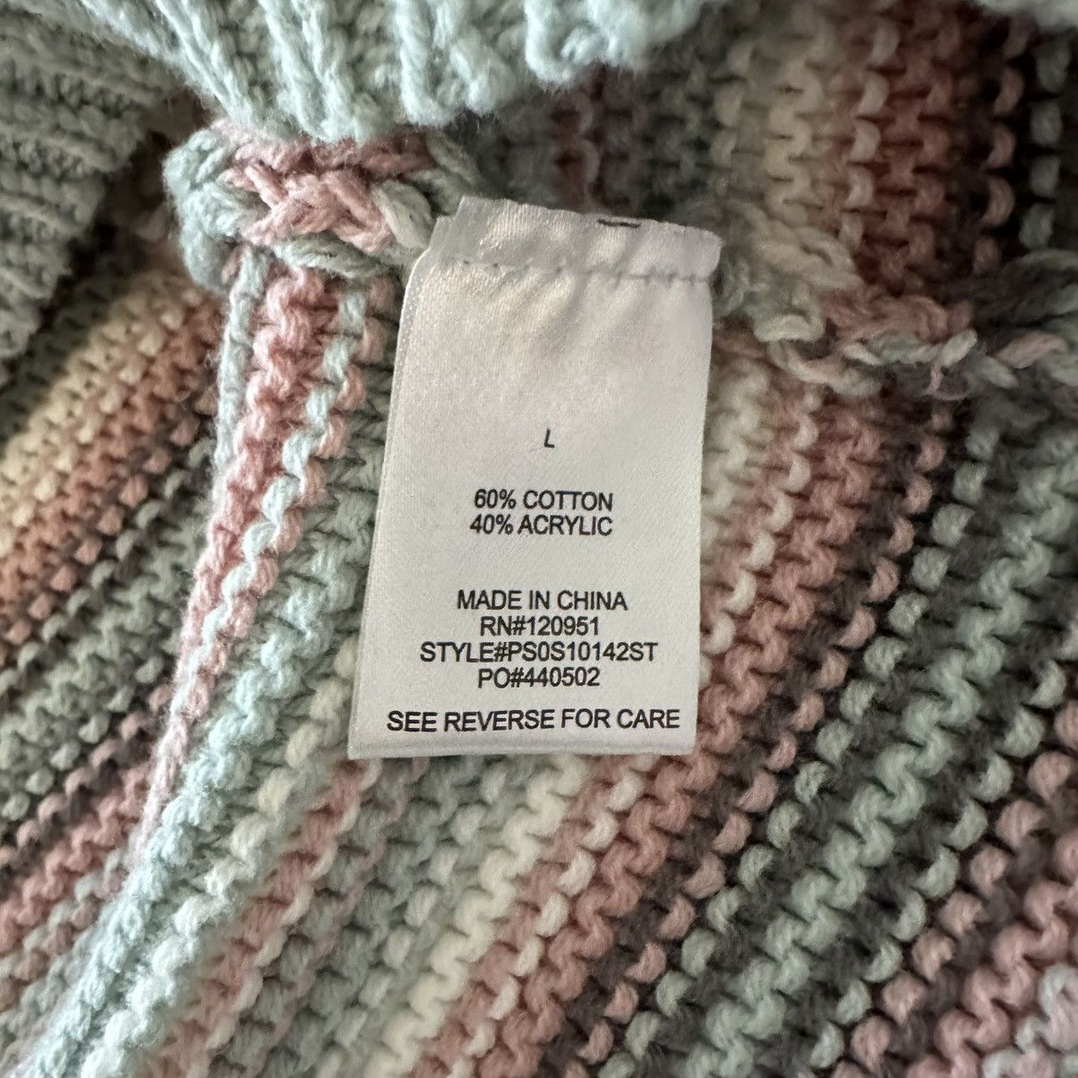 Other Pink Rose Pastel Striped Crochet Tank Large NWT Size L / US 10 / IT 46 - 4 Thumbnail