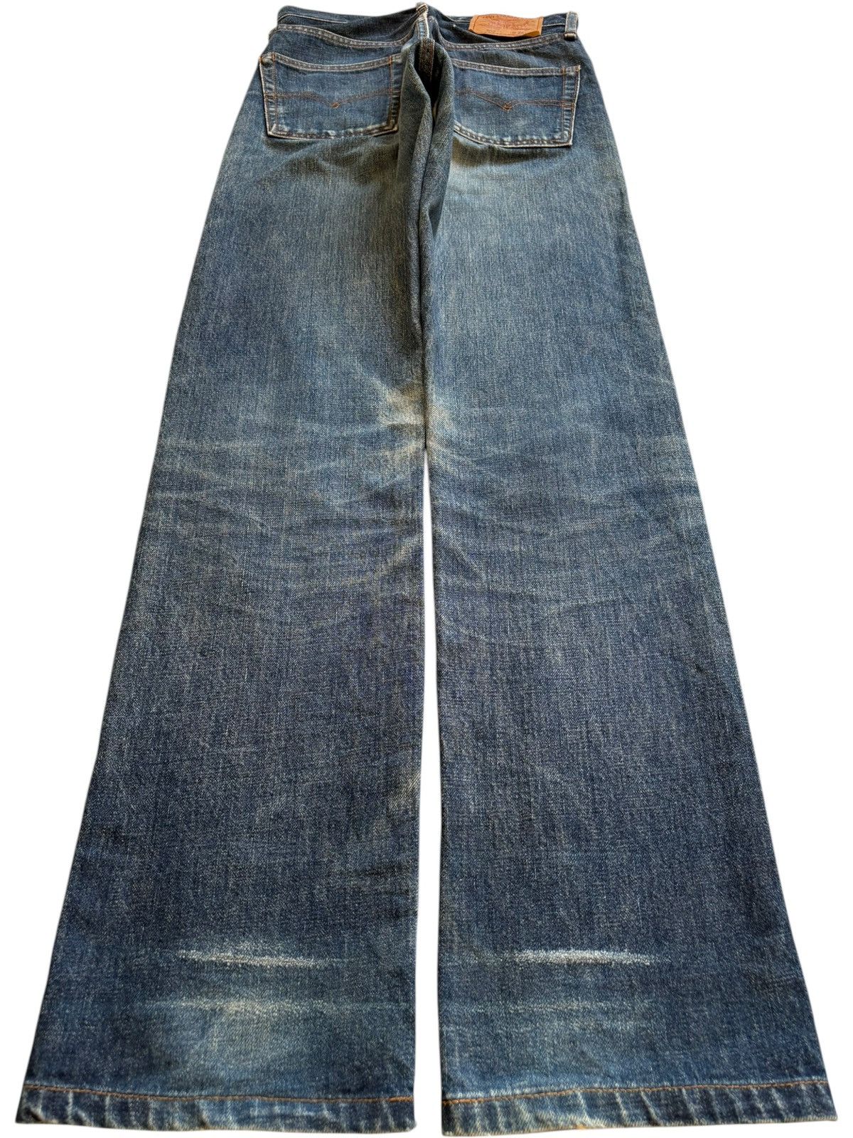 Levi's Vintage 80s Levis 502 Big E Selvedge Blue Wash Loose Jeans Size US 28 / EU 44 - 3 Thumbnail