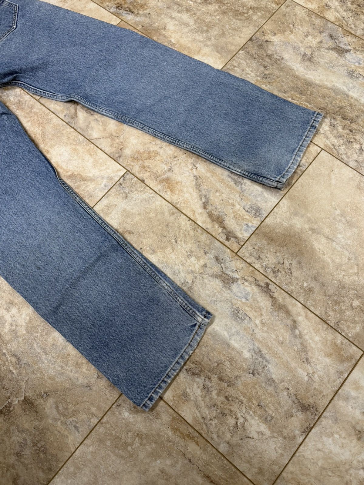 Levi's Levi’s Vintage 505 Light Wash Distressed Denim Size US 34 / EU 50 - 10 Thumbnail