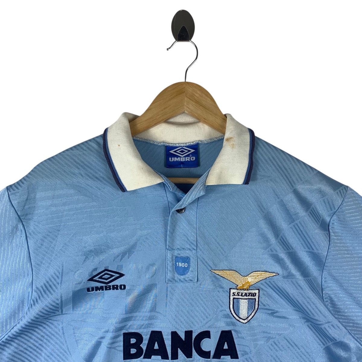 Umbro × Vintage Vintage 90s LAZIO Home umbro jersey Size US L / EU 52-54 / 3 - 2 Thumbnail