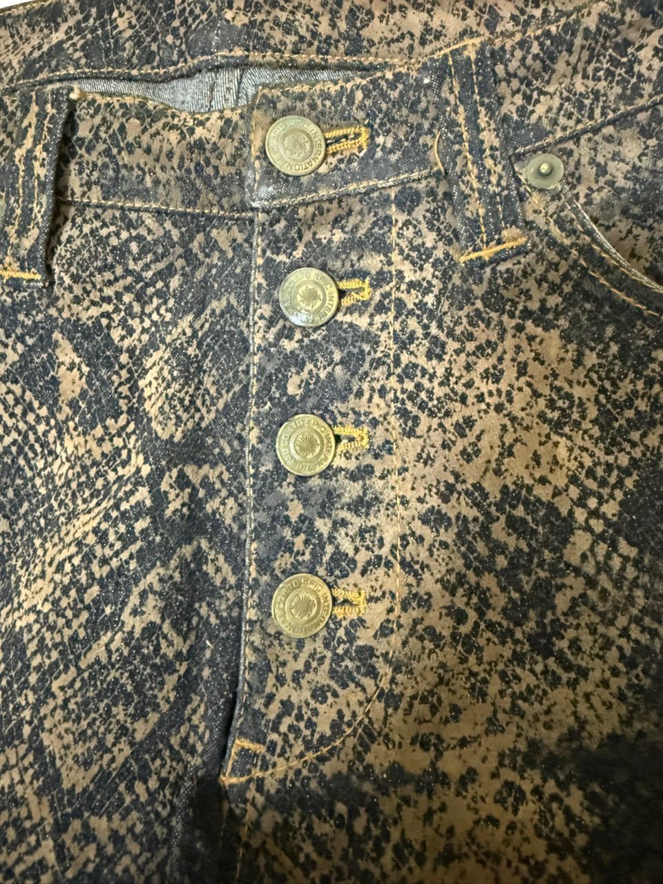 Tornado Mart Tornado Mart Snake Skin Pattern Size US 29 - 3 Thumbnail