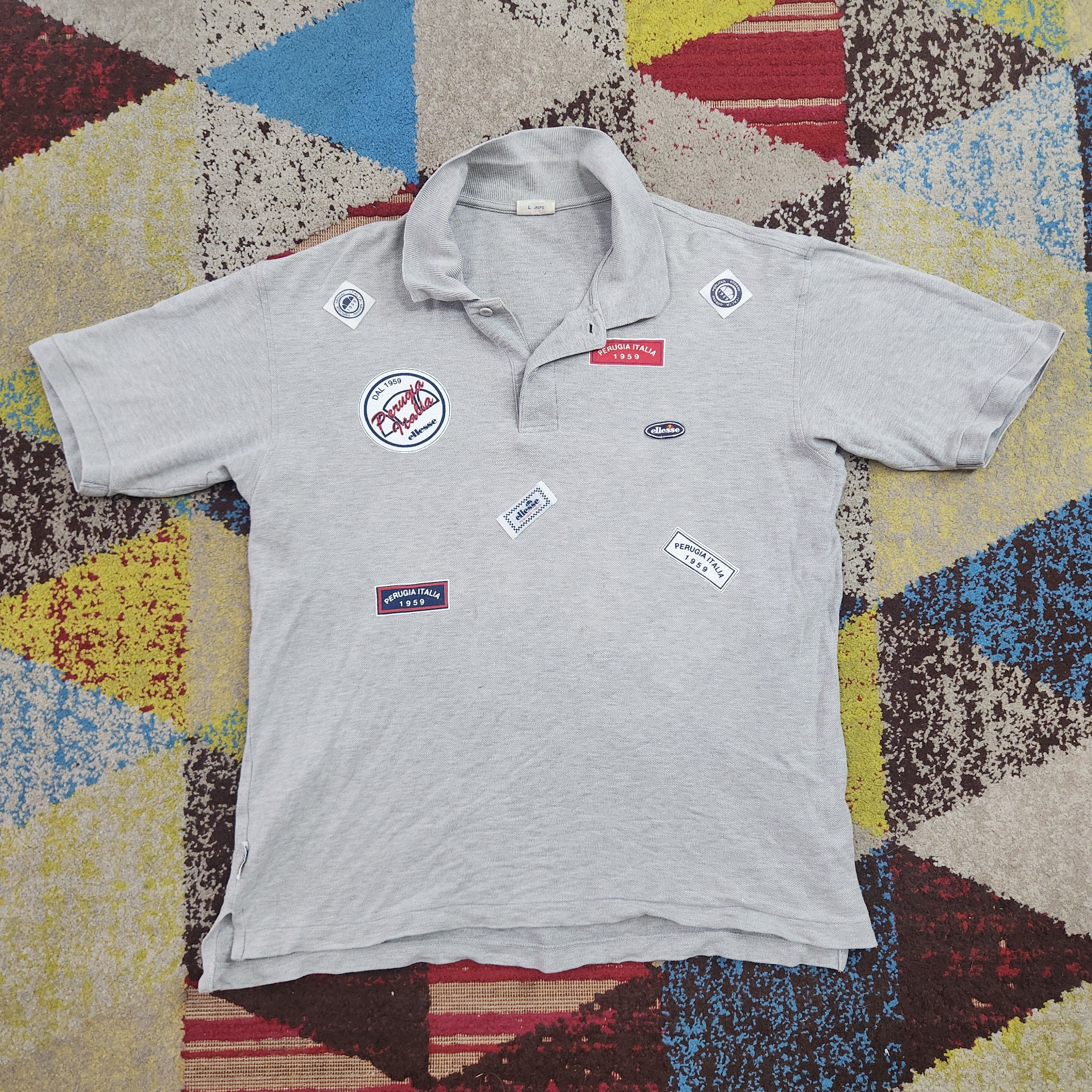 Ellesse × Vintage Vintage 1990s Ellesse Polo Shirts Perugia Italy Size US L / EU 52-54 / 3 - 3 Thumbnail