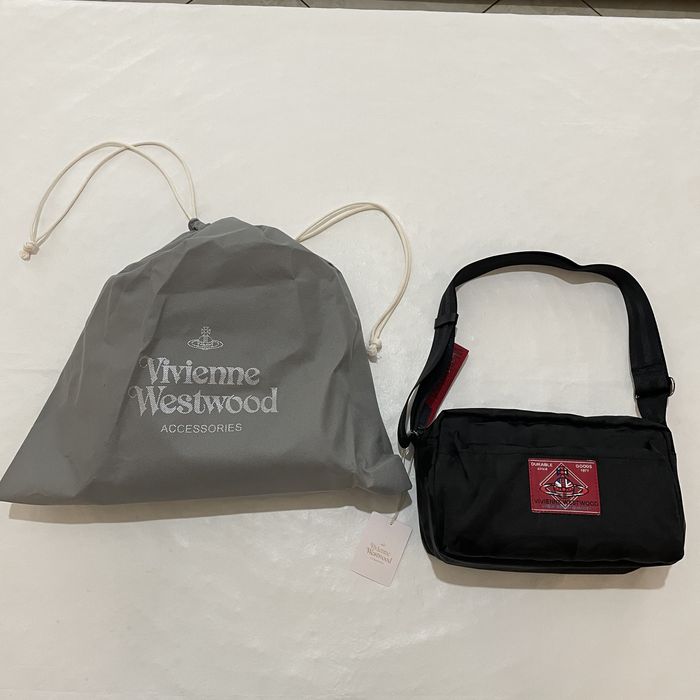 Vivienne Westwood Vivienne Westwood Checkered Orb Black Cross body mini