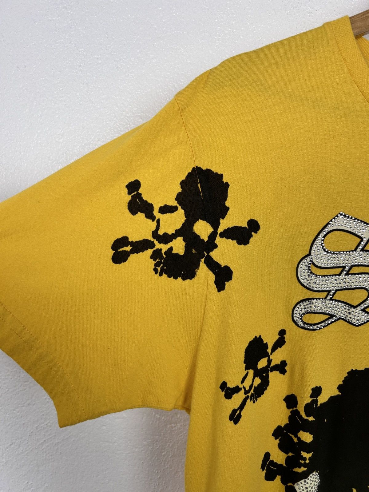 Christian Audigier BNWT Smet By Christian Audigier Rhinestones Skull T-Shirt Size US XL / EU 56 / 4 - 5 Thumbnail