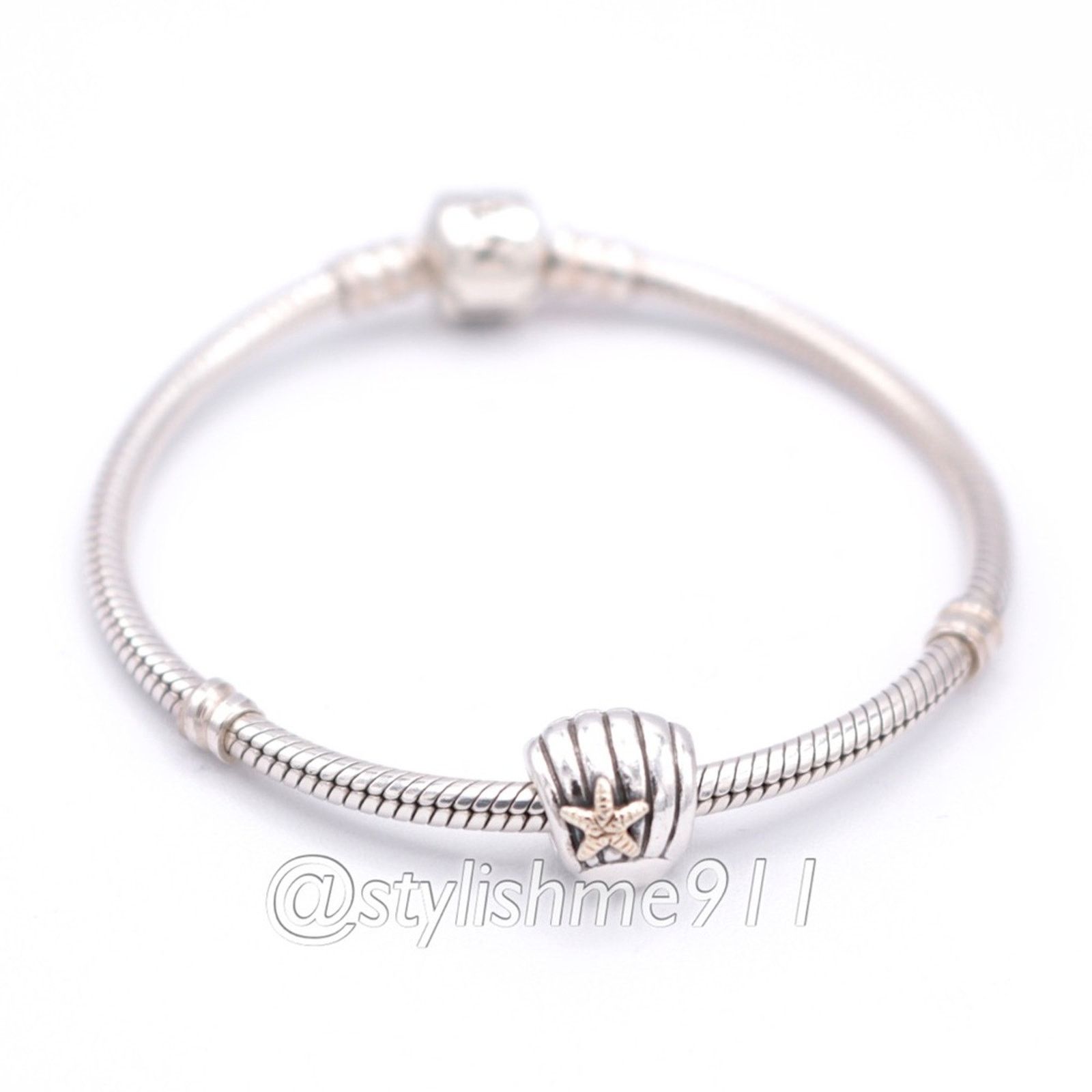 pandora Authentic PANDORA Sea Shell Charm with 14K Gold - 790249 Size ONE SIZE - 5 Thumbnail