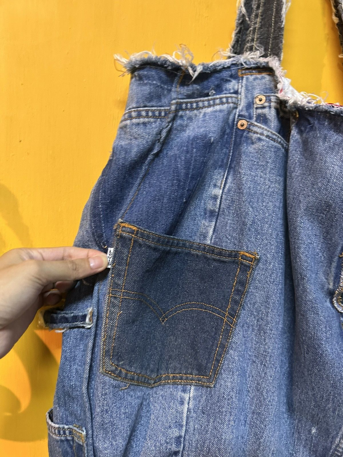 Levi's Vintage Levi's Denim Slingbag Custom Distressed Style Size ONE SIZE - 5 Thumbnail