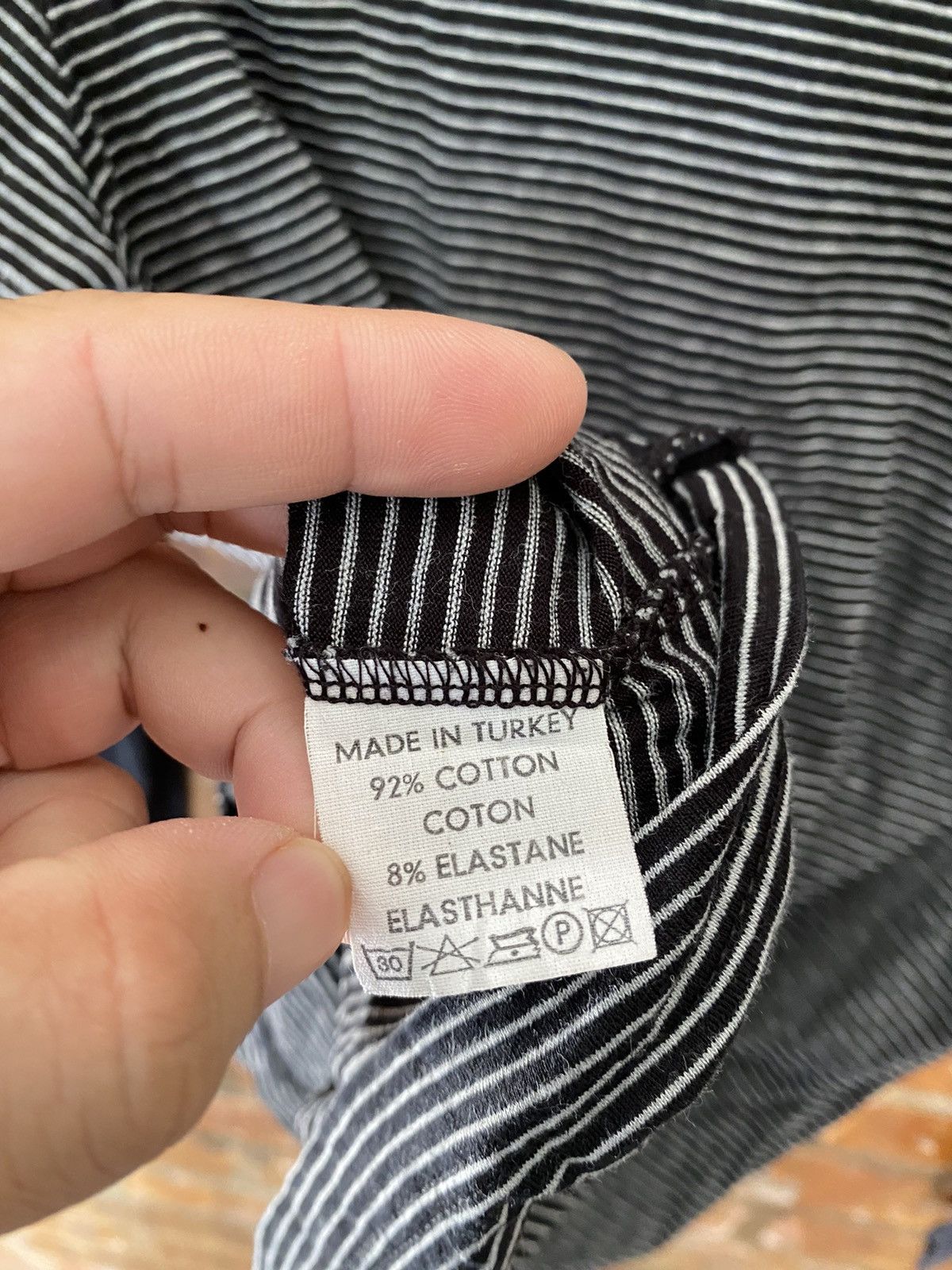 Veronique Branquinho Vtg stripe LS tee Size US M / EU 48-50 / 2 - 9 Thumbnail