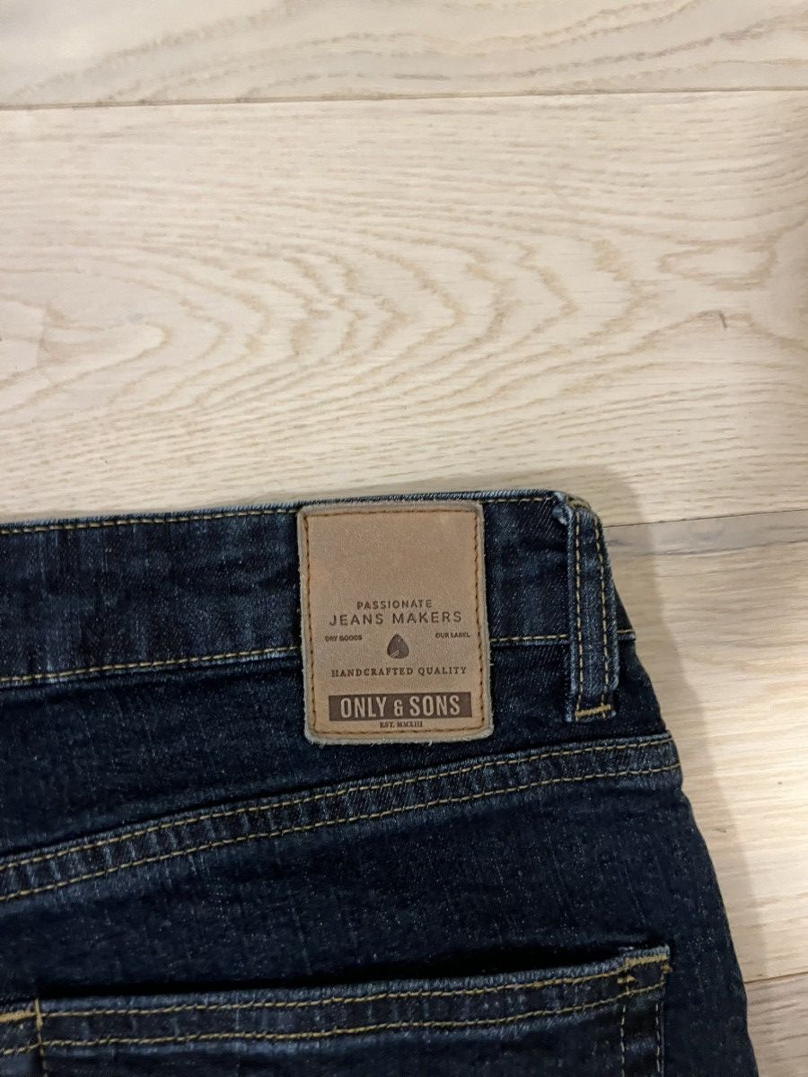 ONLY & SONS Only & Sons Slim Straight Dark Blue Jeans Men’s Size 34x34 Size US 34 / EU 50 - 4 Thumbnail
