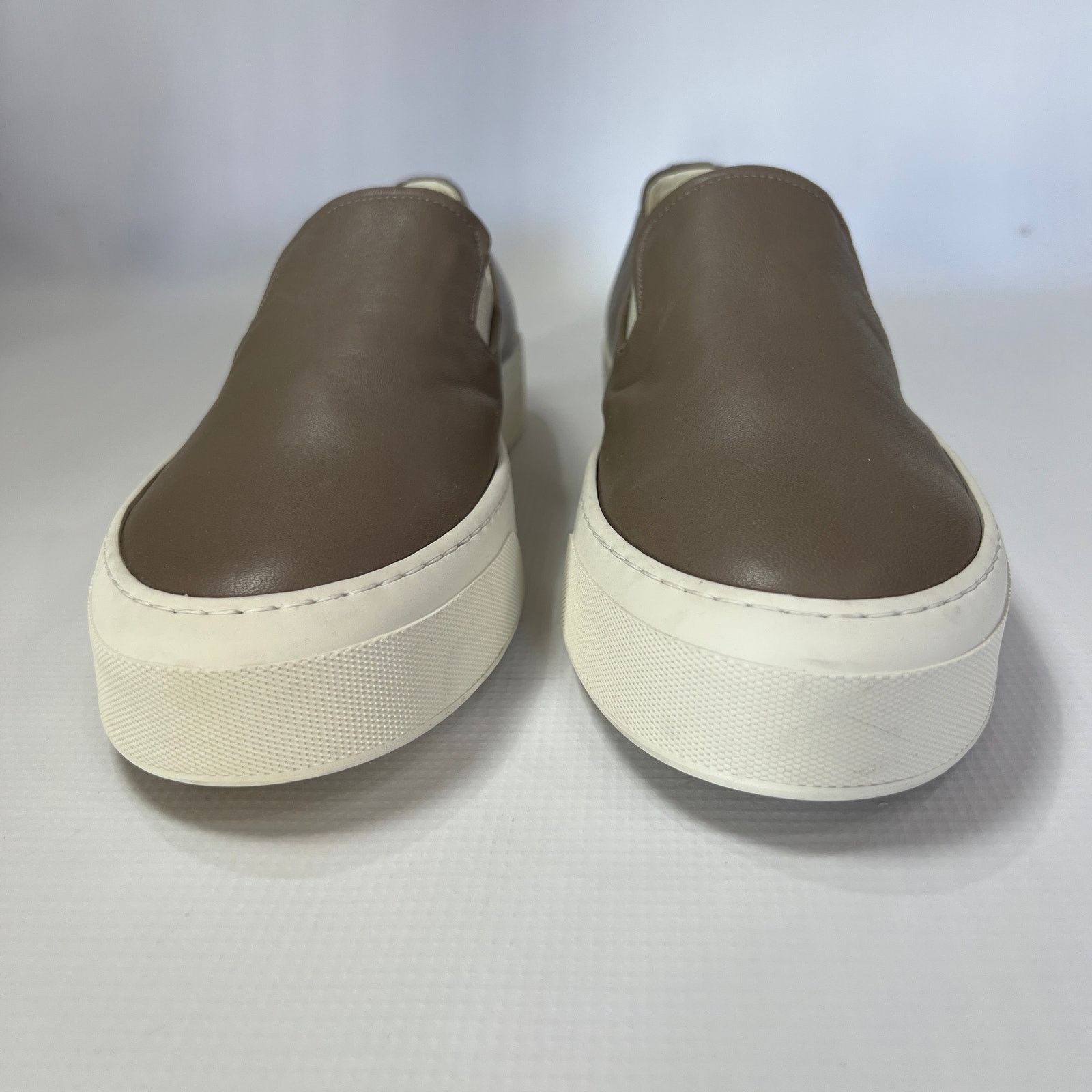 Common Projects Common Projects Slip-On Leather Sneakers EU 42 Taupe Luxury Size US 9 / EU 42 - 6 Thumbnail
