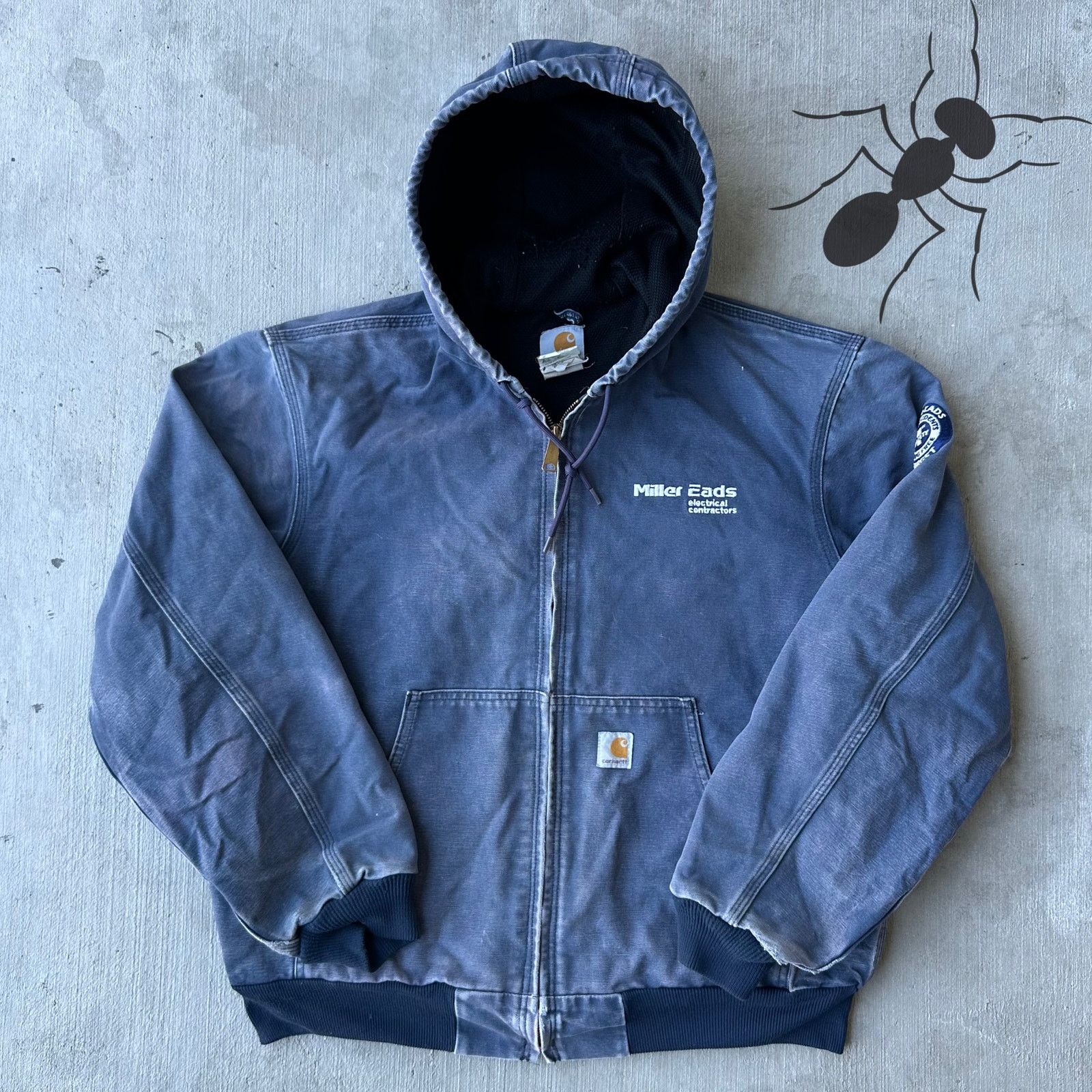 Carhartt × Vintage Carhartt Active Jacket J131-NVY | Grailed