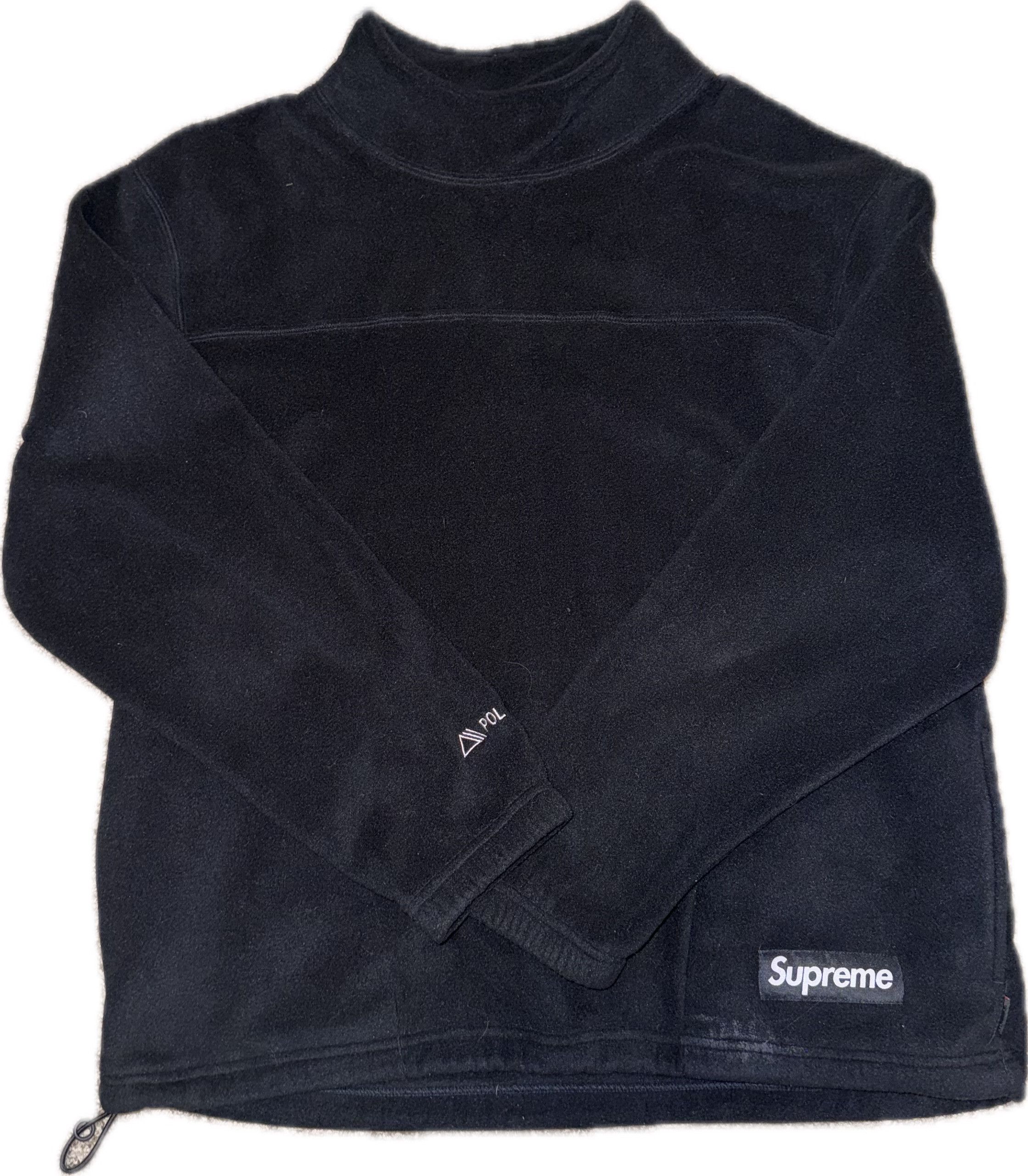 Supreme Supreme x Polartec Mock Neck Pullover 'Black' | Grailed