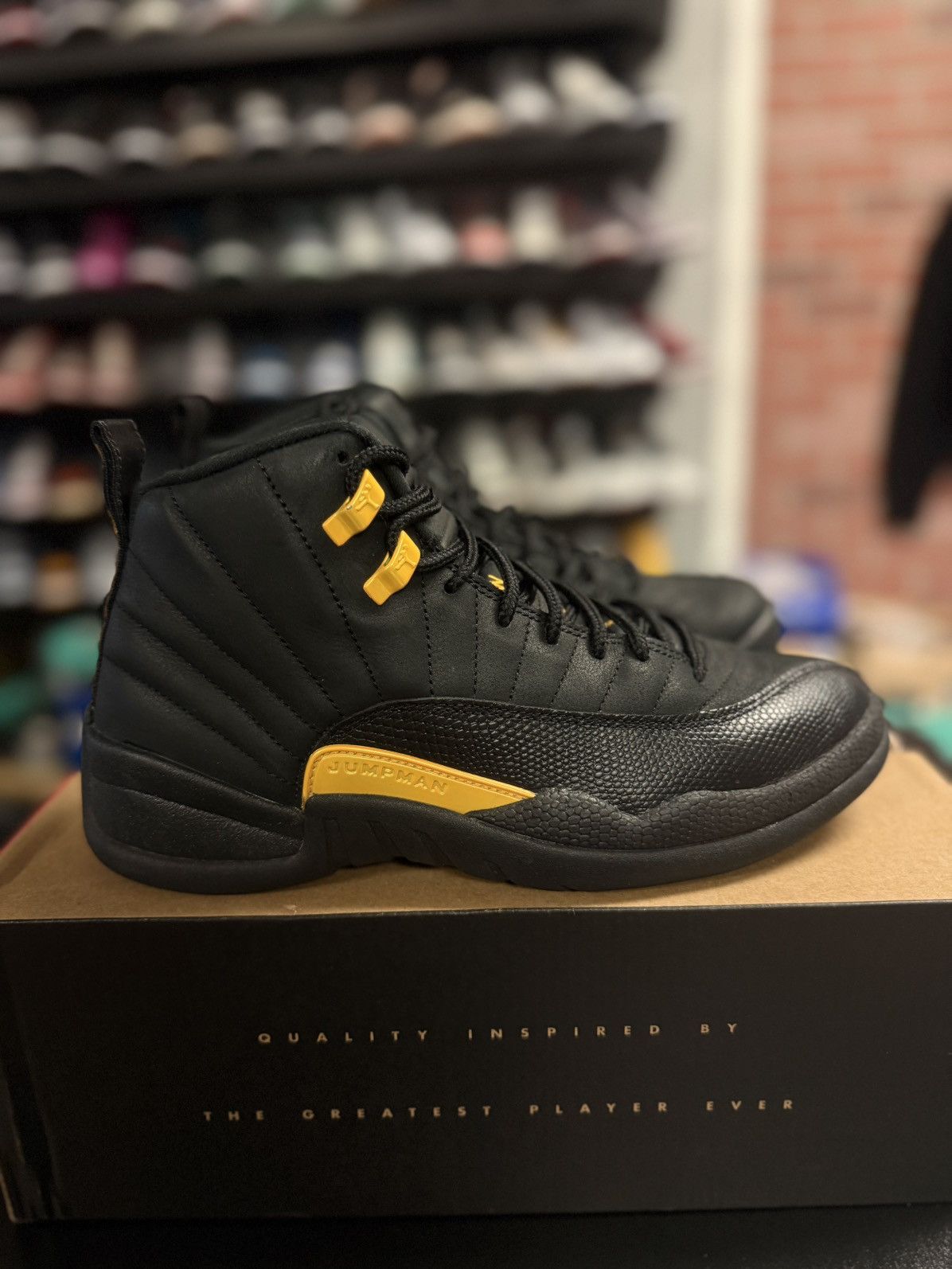 Jordan Brand × Nike Jordan 12 Black Taxi Size 8 🧼 W BOX (2022) Size US 8 / EU 41 - 1 Thumbnail