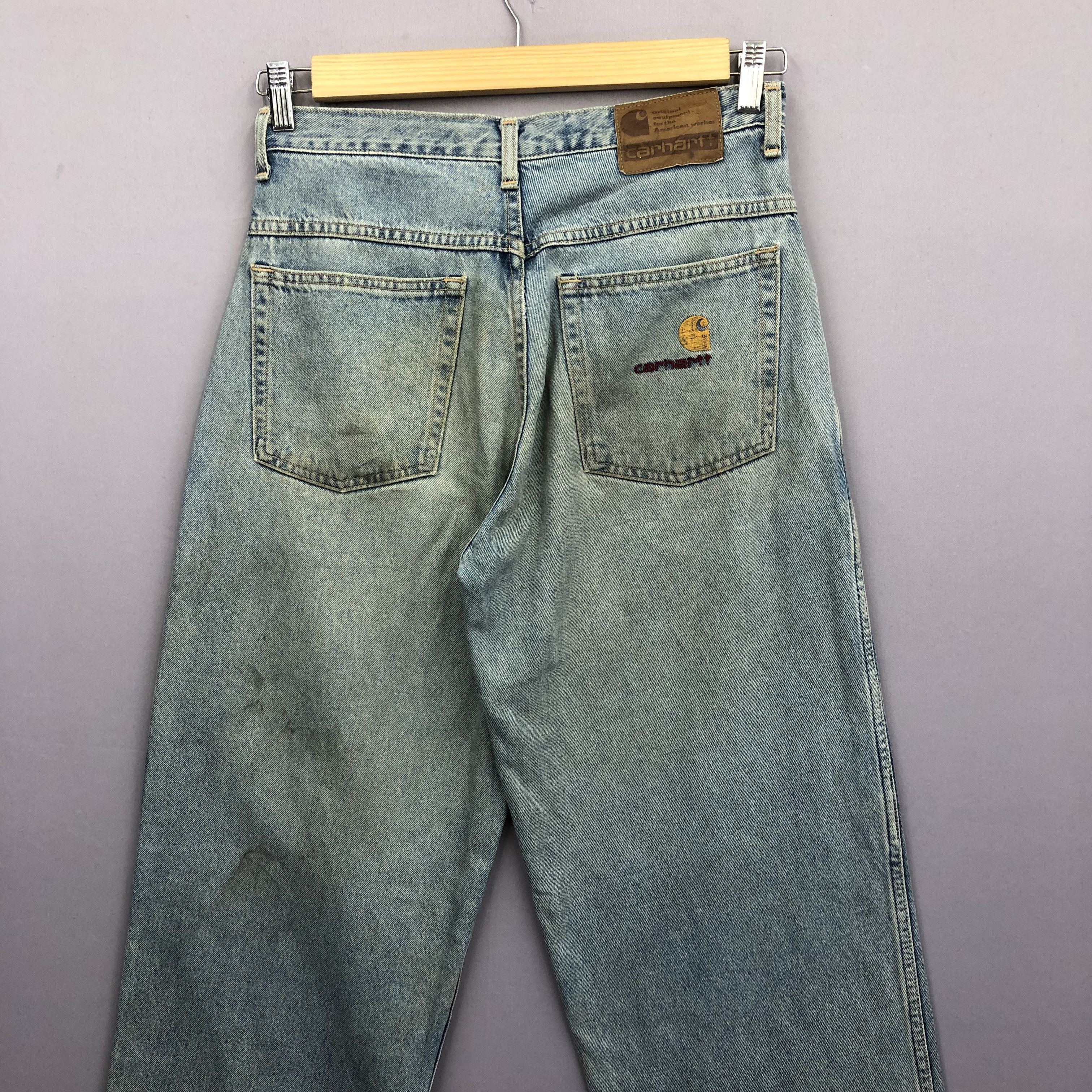 Carhartt Crazy Vintage Y2K/2000s Carhartt Baggy Faded Jeans Denim Size US 30 / EU 46 - 4 Thumbnail
